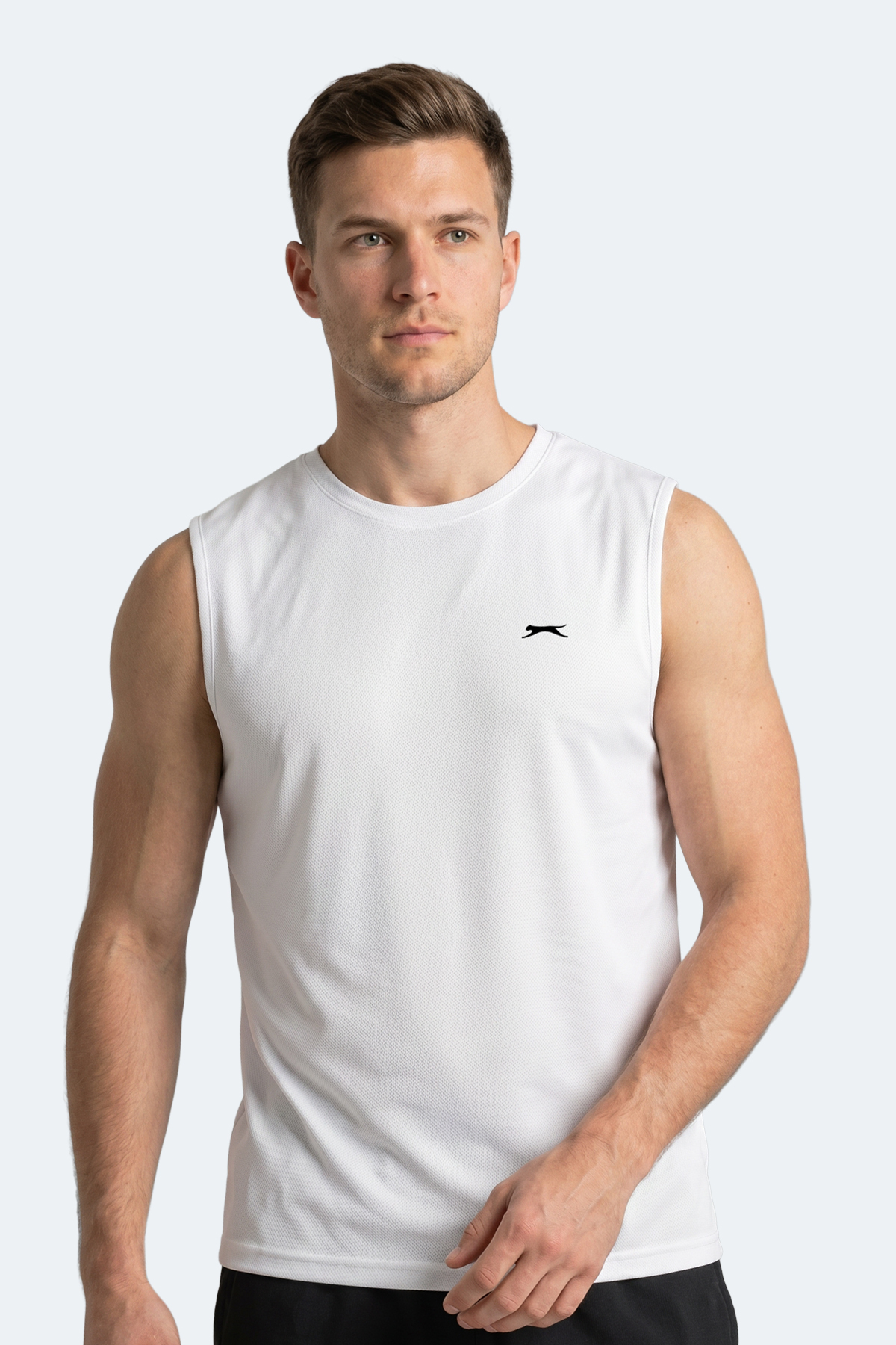 Slazenger KINGSHILL Erkek Beyaz Tişört görsel 4