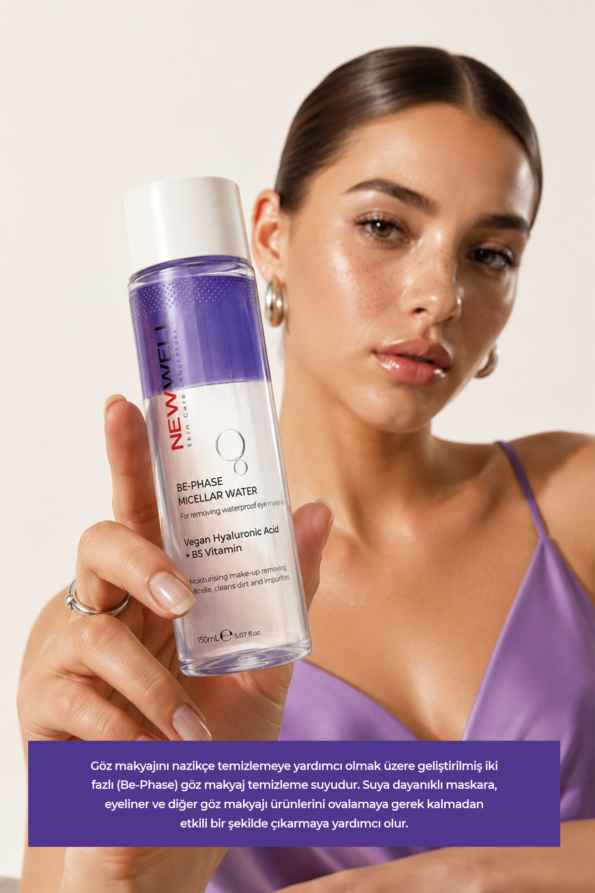 Be-Phase Eye Micellar Water Purple | Göz Makyaj Temizleme Suyu Mor 150 ml — 86809233601199 — تصویر 2 از 4