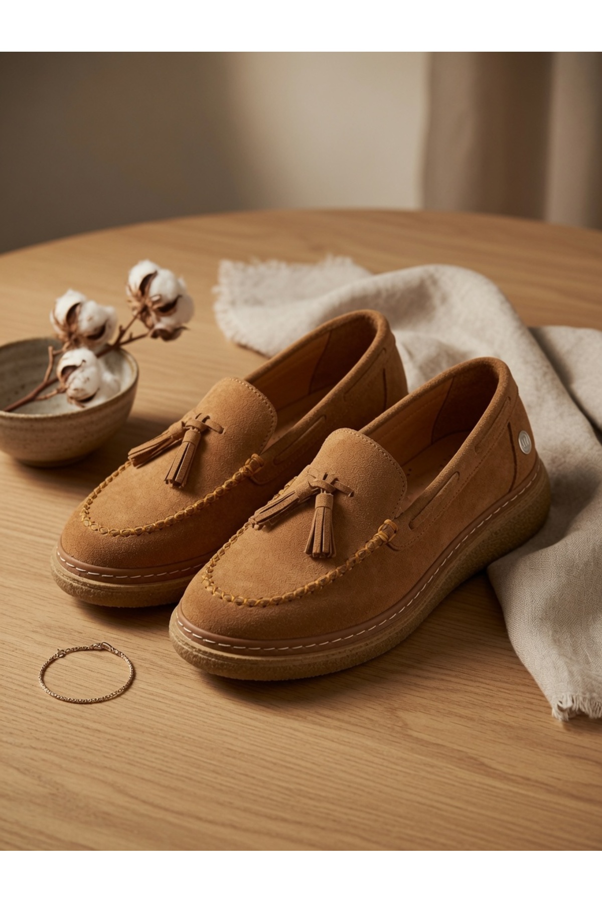 Mammamia Kemal Agün-Mammamia Hakiki Deri Kadın Loafer görsel 5