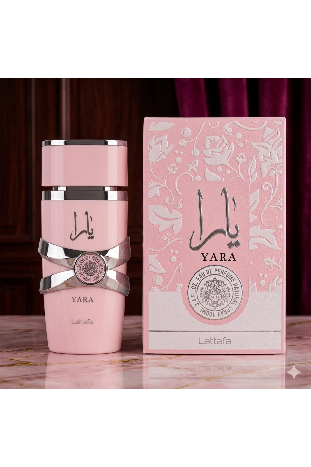 YARA ピンク香水 メタリックバンド付き Genel Markalar Yara Pink Kadın Parfümü 100 Ml - Fiyatı, Yorumları