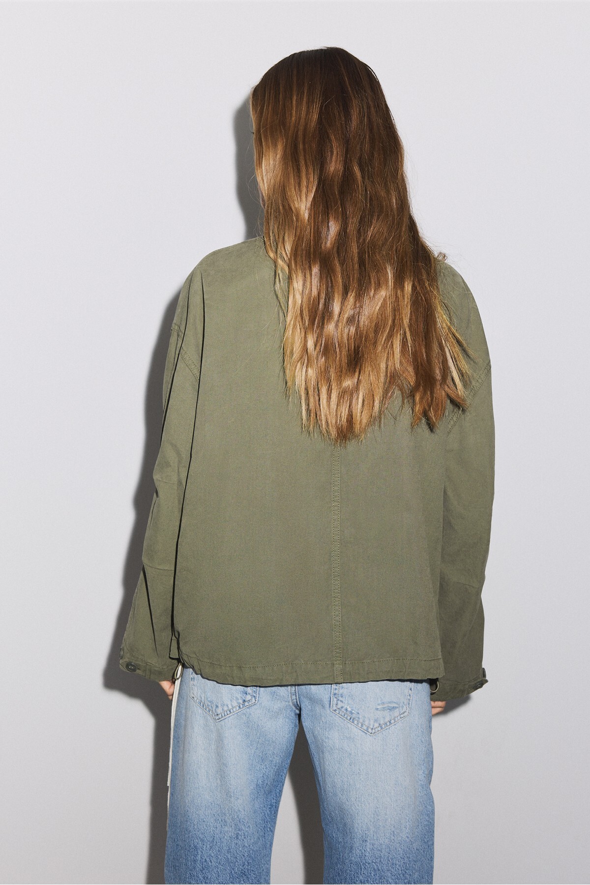 Stradivarius Kısa oversize ceket görsel 5