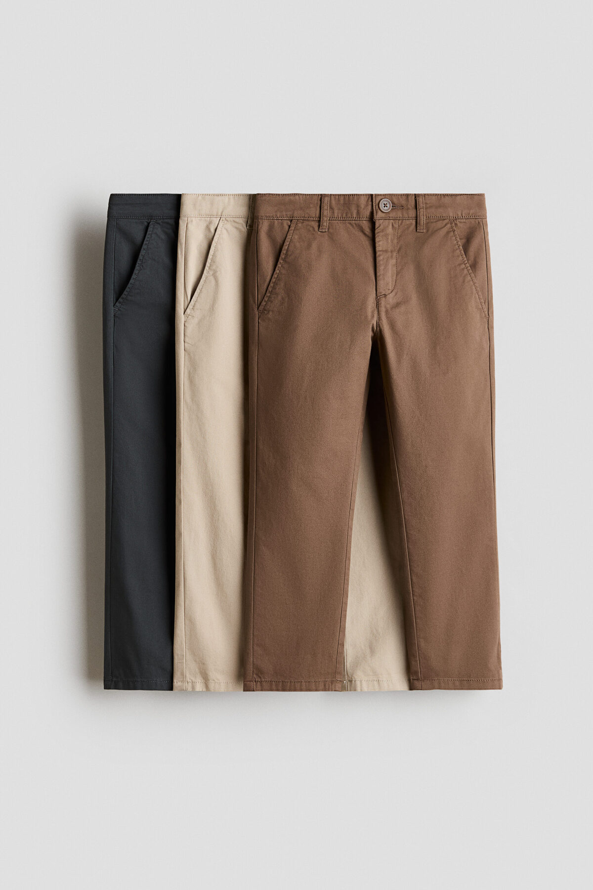 بسته ۳ عددی پنبه گاباردین چینو اچ اند ام شلوار H&M
