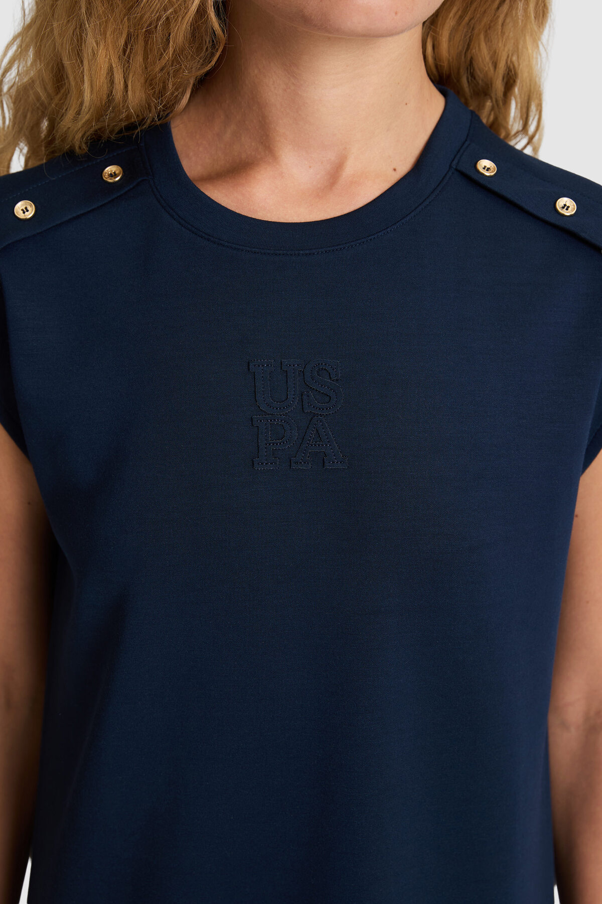 U.S. Polo Assn. Kadın Lacivert Örme Elbise 50323468-VR033 görsel 6