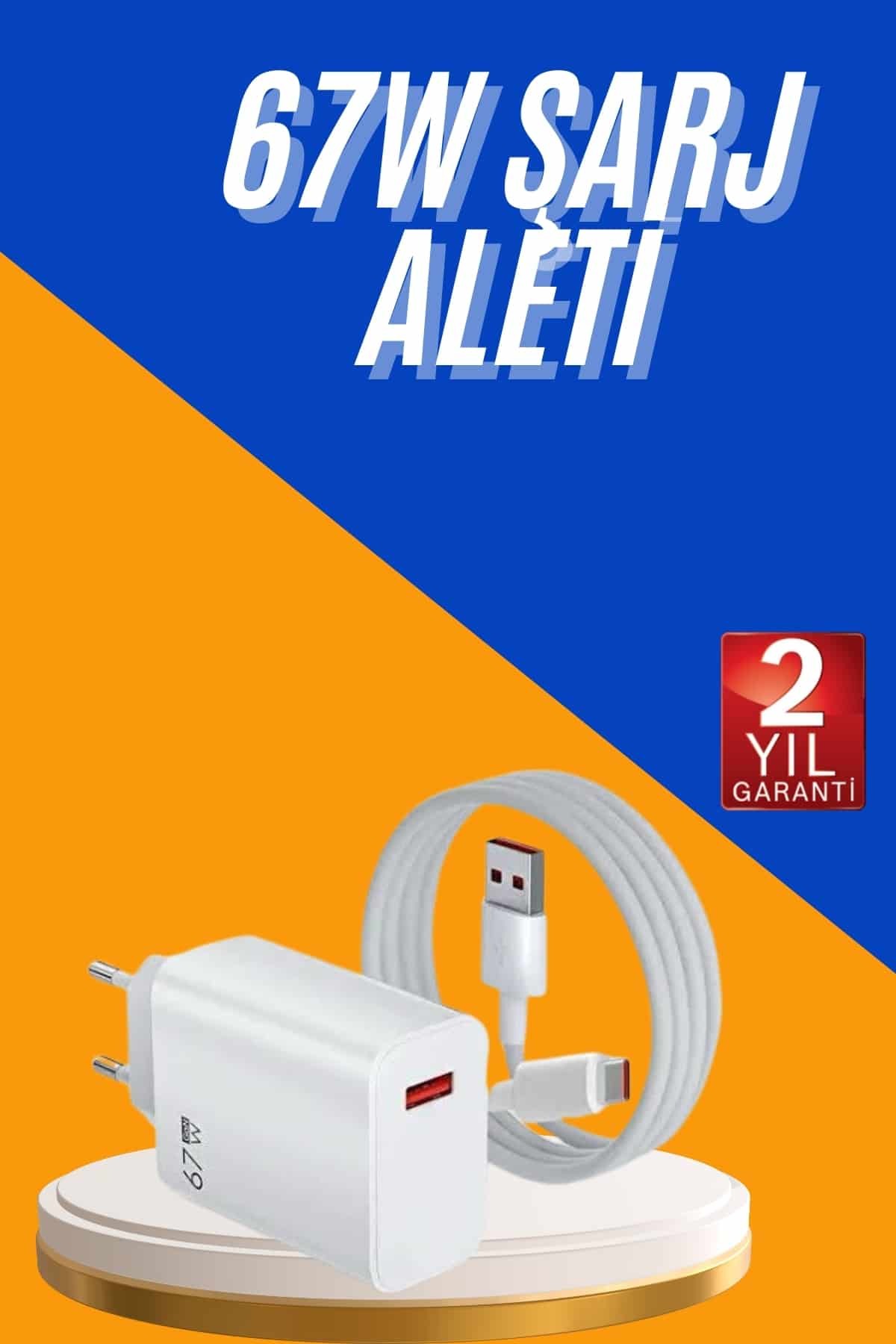 markentegra 67W Hızlı Şarj Yüksek Voltaj Korumalı Type C Şarj Adaptörü
