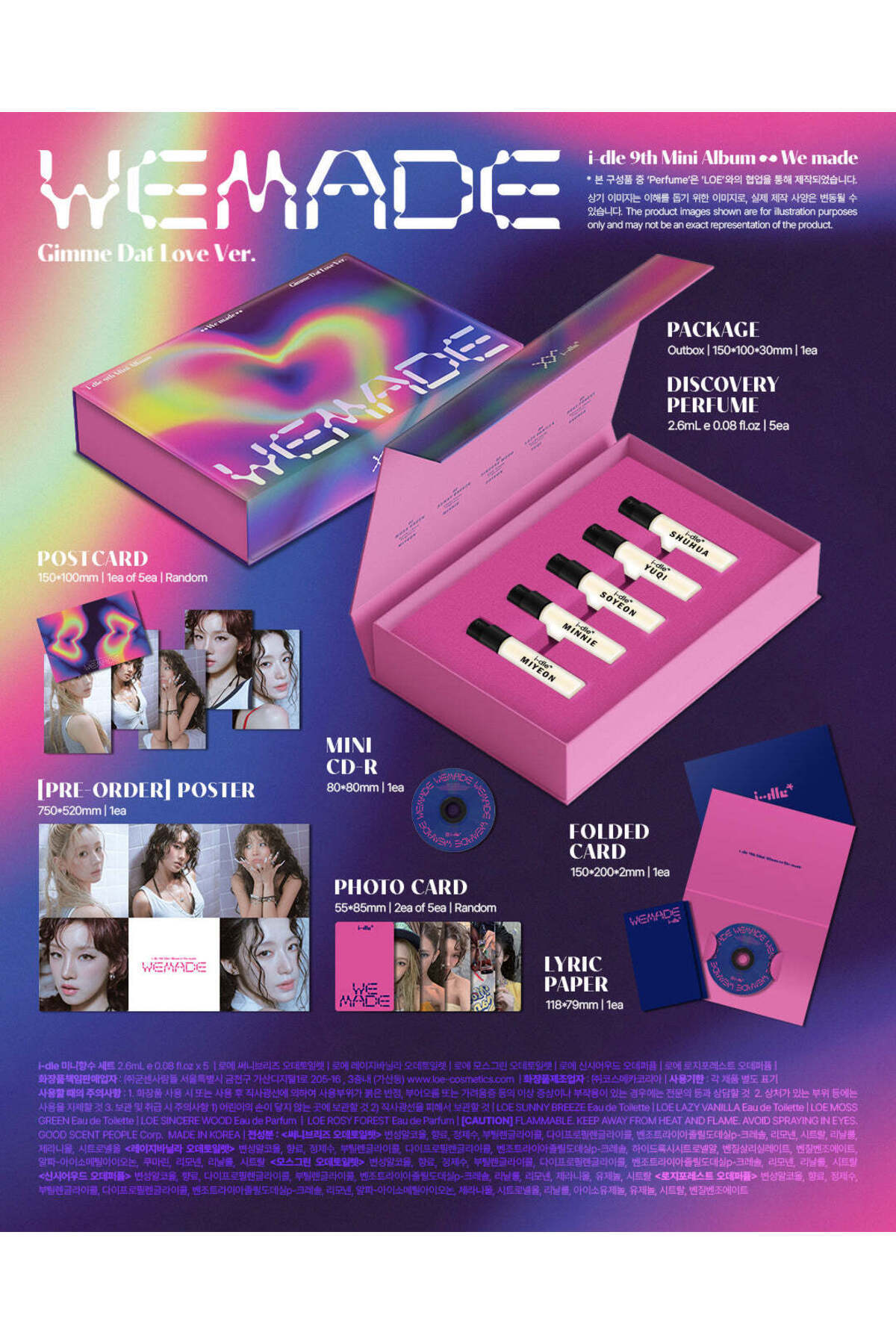 tays store i-dle - 9th Mini Album [We made] Gimme Dat Love Ver