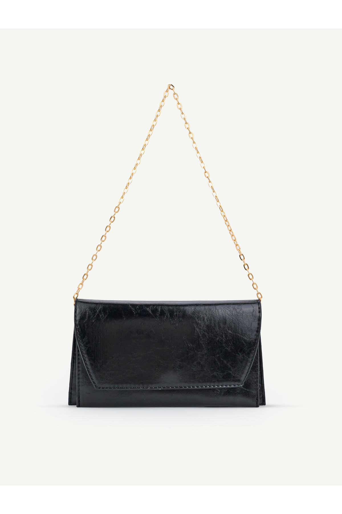 Nudia Sisi Zincir Askılı Mıknatıs Detaylı Zincir Askılı Kapaklı Kadın El ve Omuz Çantası, Şık Portföy Clutch görsel 2