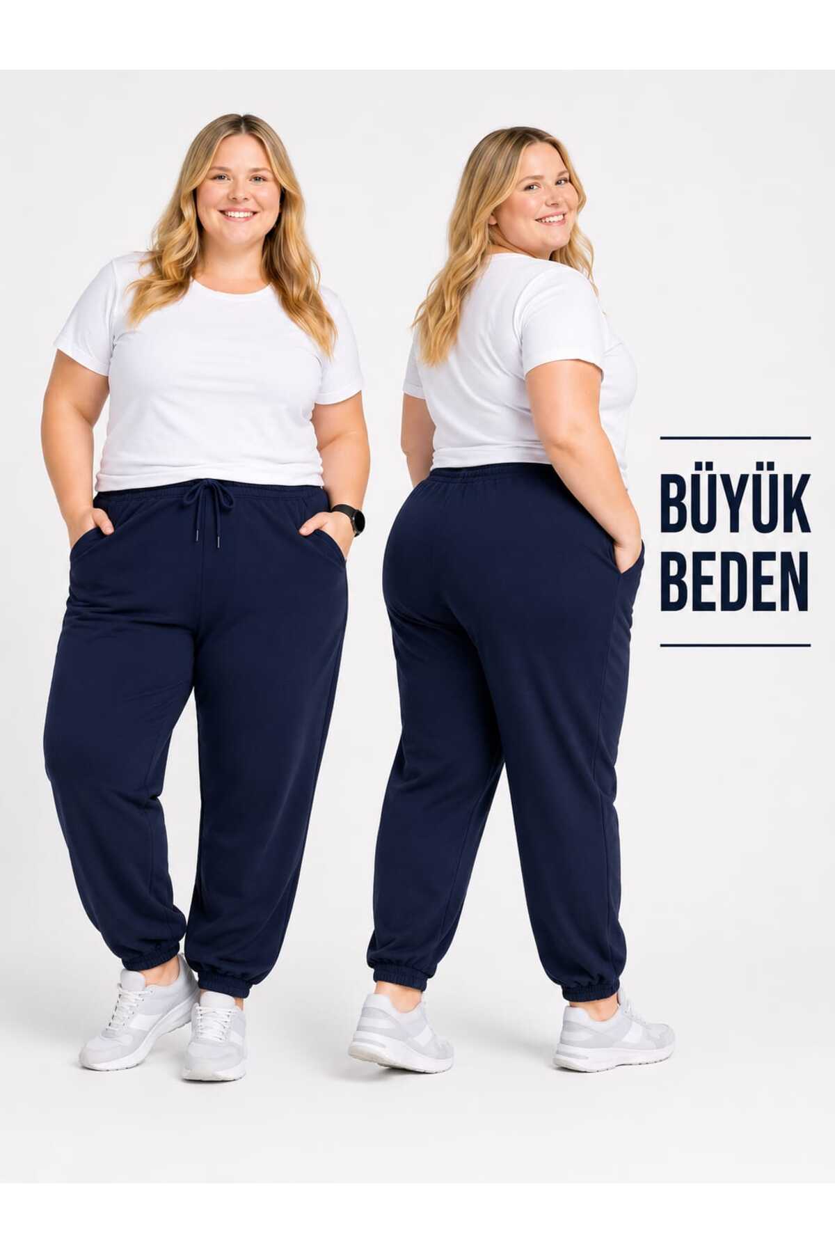 TREND ALİSSE LACİVERT XS-7XL ARASI BÜYÜK BEDEN MEGAFİT EŞOFMAN ALTI