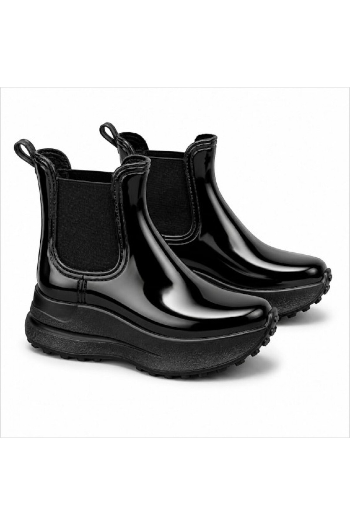 Black Flex YÜKSEK TABAN KADIN YAĞMUR BOTU SİYAH 36-40 görsel 2