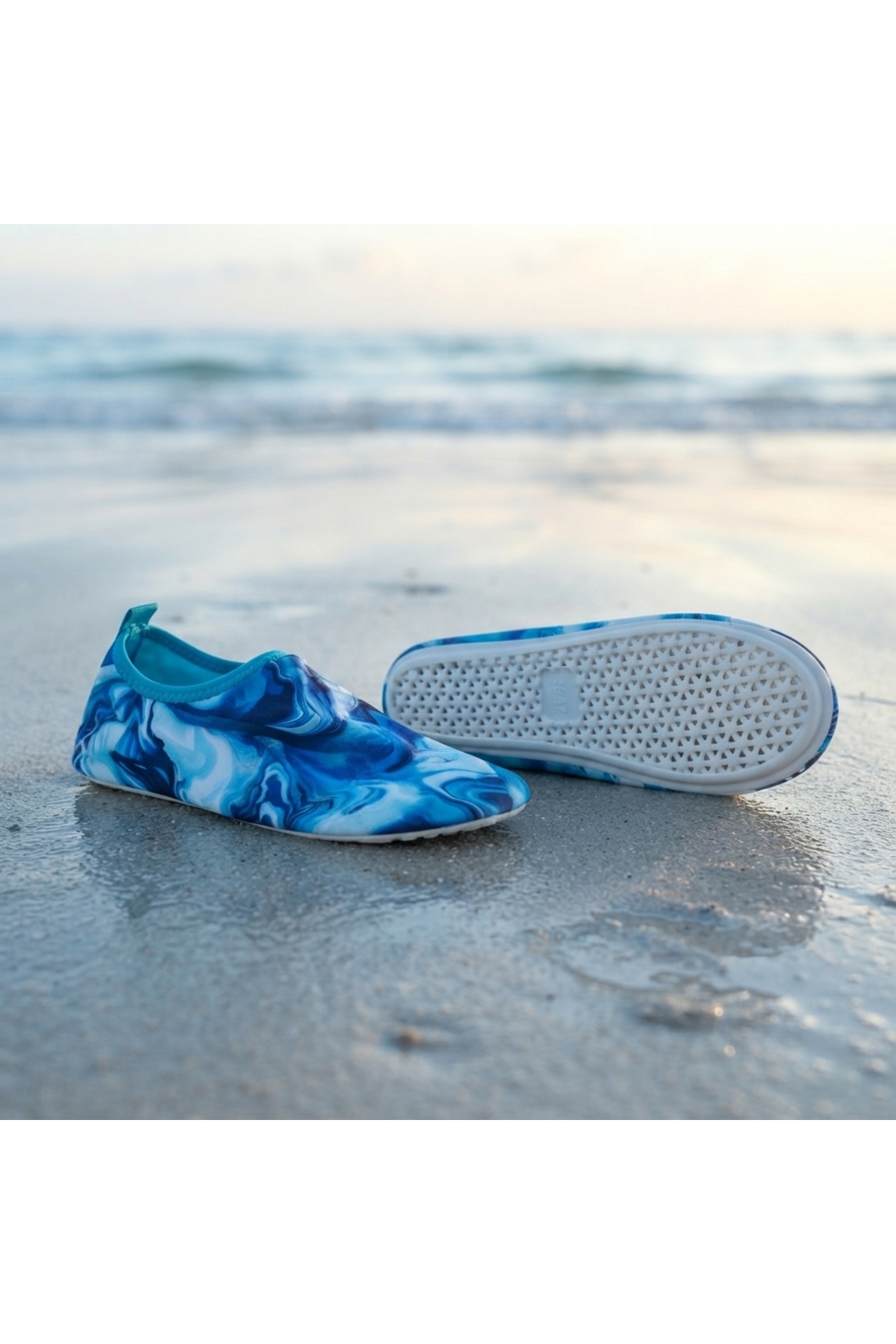 LAL's Deniz ve Havuz Ayakkabısı Kaydırmaz Aqua Shoes Hızlı Kuruyan Plaj Su Ayakkabısı Desenli görsel 2