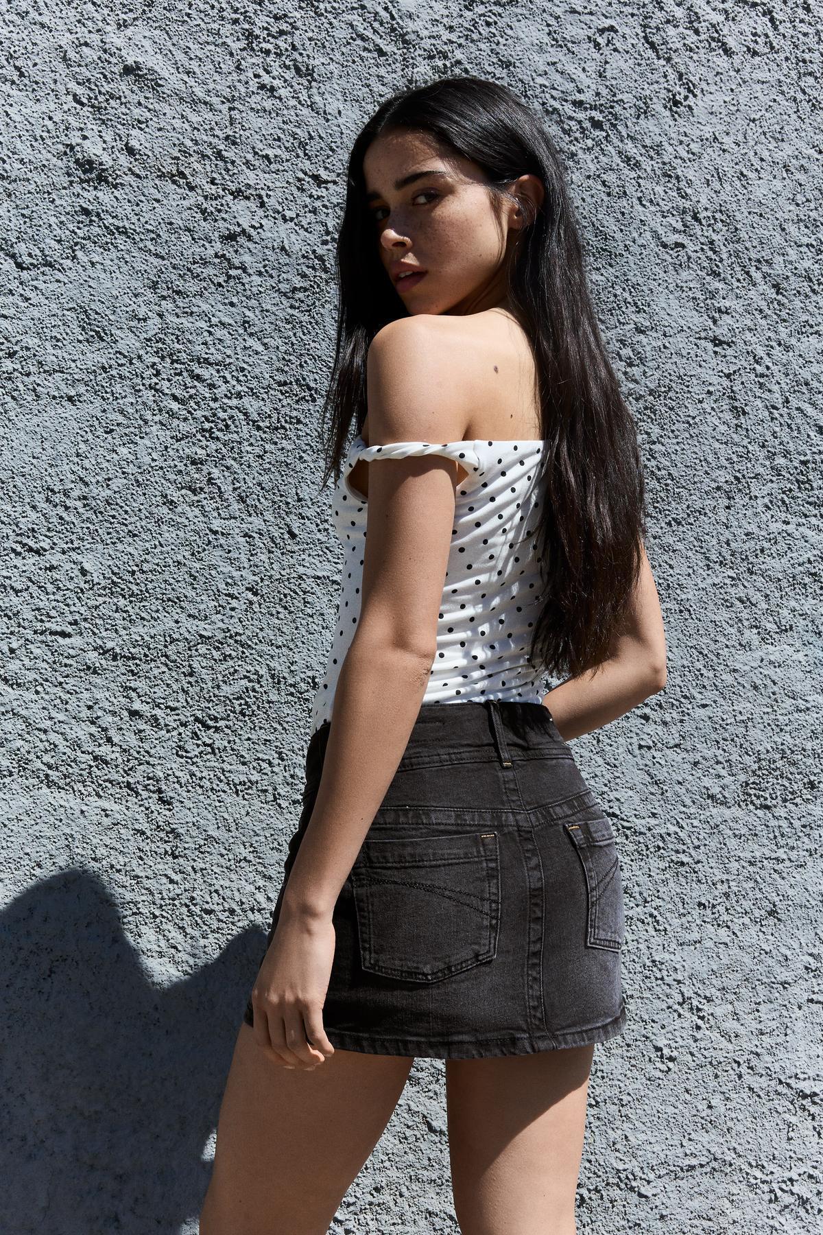 Bershka  Denim şort etek - Görsel 3