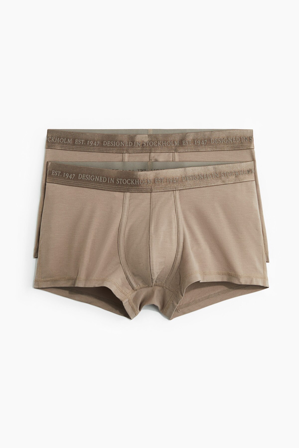 بسته ۲ عددی شورت بوکسور کمر کوتاه با الیاف لیکرا® اچ اند ام باکسر H&M