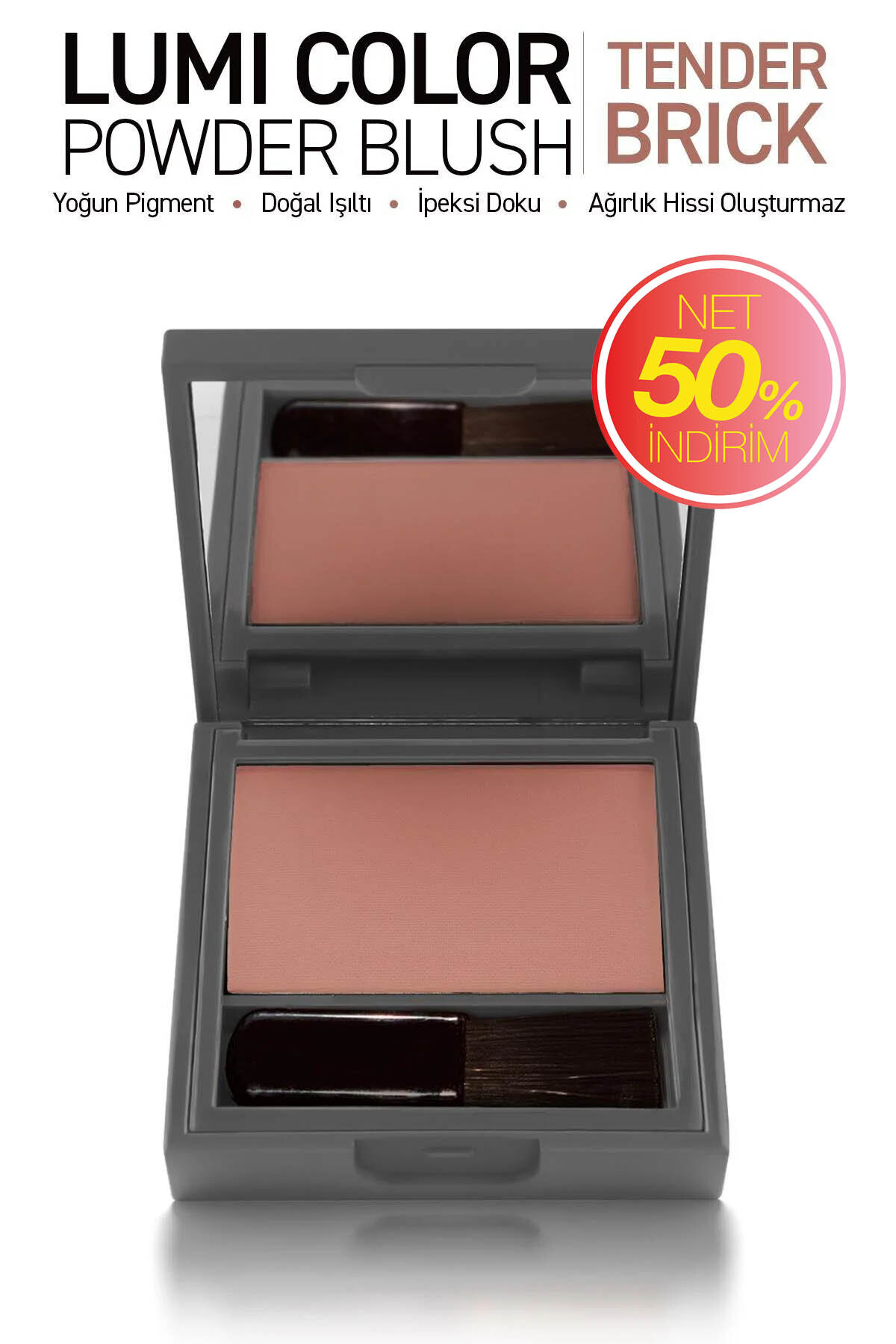 Alix Avien Yoğun Pigmentli Ultra İnce İpeksi Dokulu Pudra Allık - Lumi Color Powder Blush 155 Tender Brick - Fiyatı, Yorumları