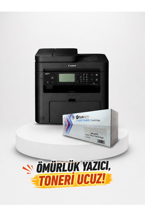 Canon I-Sensys MF237W Wi-Fi + Tarayıcı + Fotokopi + Faks TAM DOLU PLUSCOPY TO...