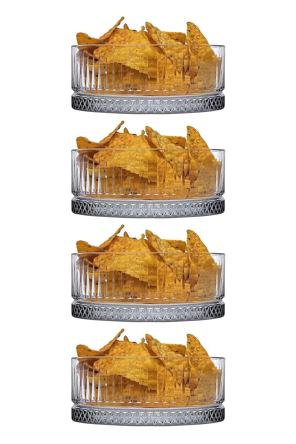 530042 Elysia Glass Snack Bowl 510cc 8 Pieces Origin. Boxed Important