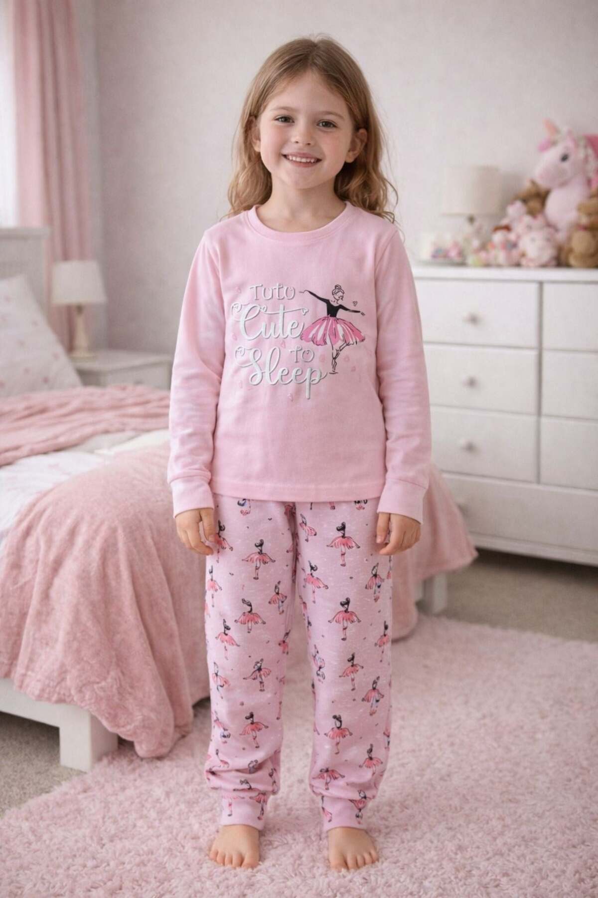ELMASS Tutu Cute to Sleep Girls' Pajama Tk. Gk2173