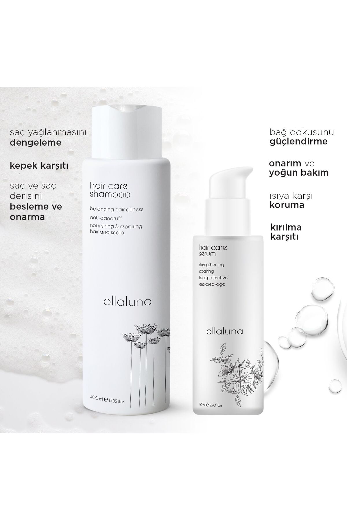 Hair Care Shampoo & Hair Care Serum Set — 004 — تصویر 3 از 3