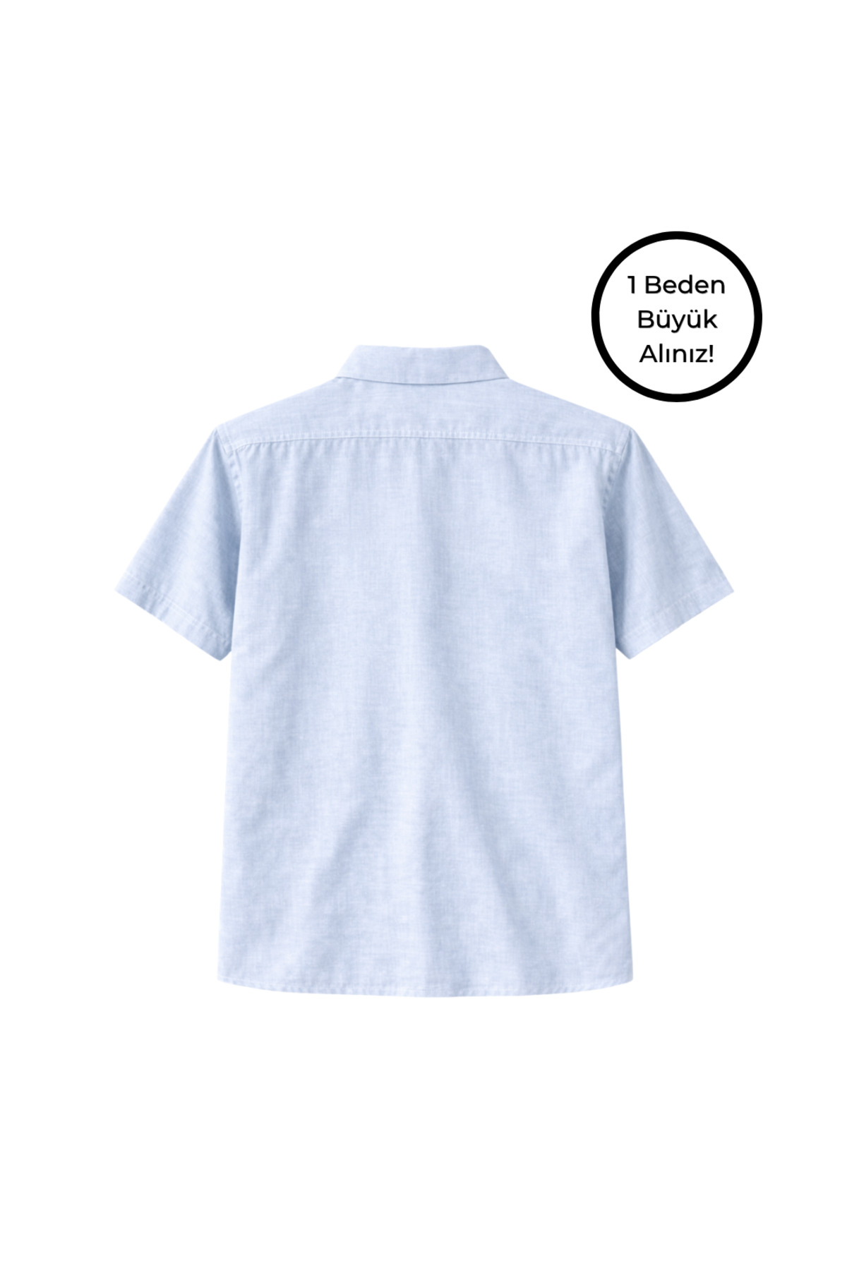 BattalModa Erkek Büyük Beden Havacı Çift Cepli Kısa Kollu Gömlek 3XL-4XL-5XL-6XL-7XL-8XL görsel 5