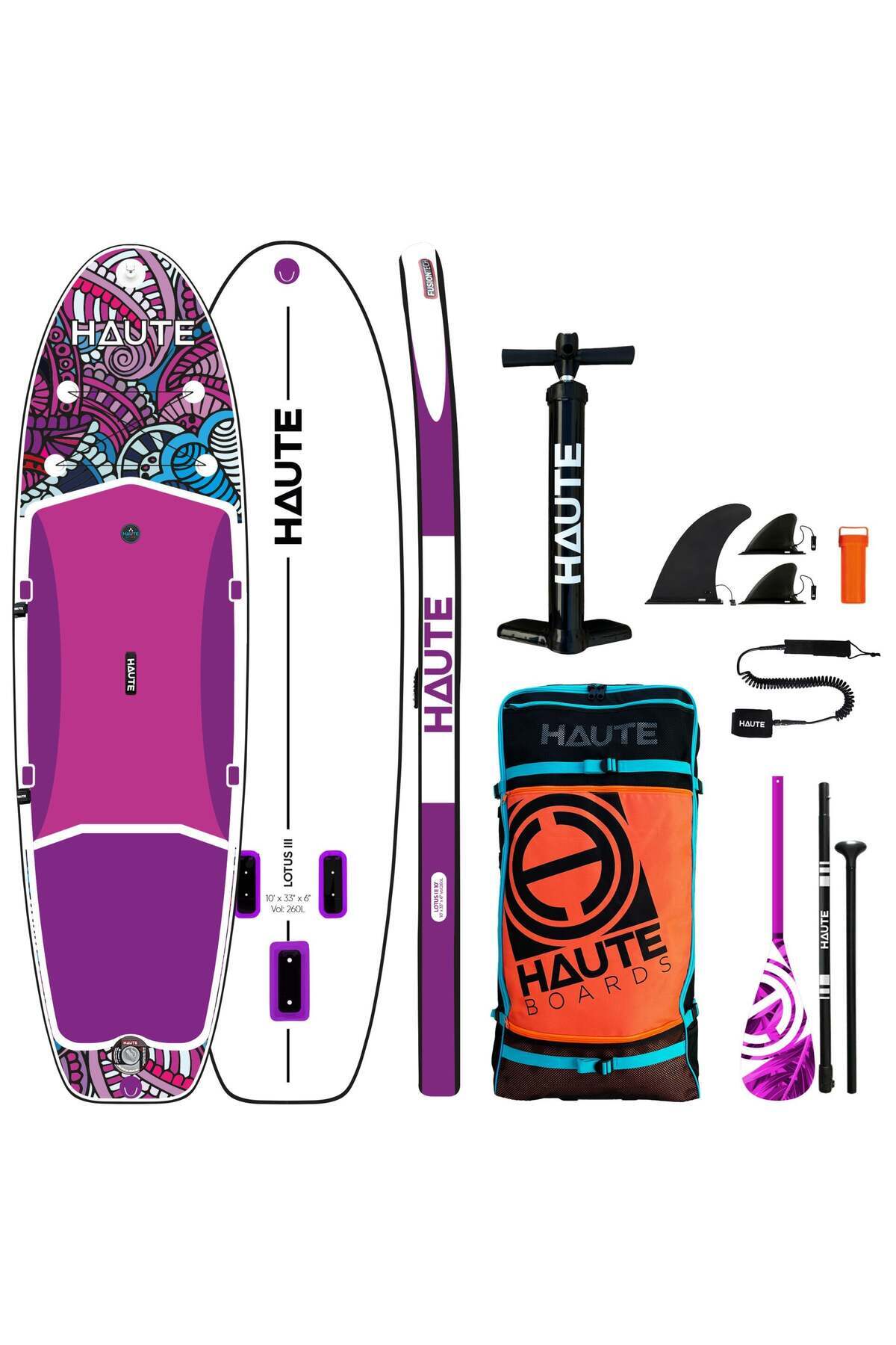 HAUTE BOARDS Lotus III 10'0 Şişme Sup Yoga Board (Kürek Sörfü