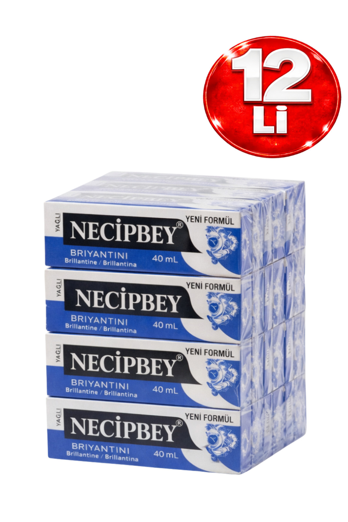NECİPBEY Briyantin Yağlı 40 ml 12'li Paket — 8690008001103x12
