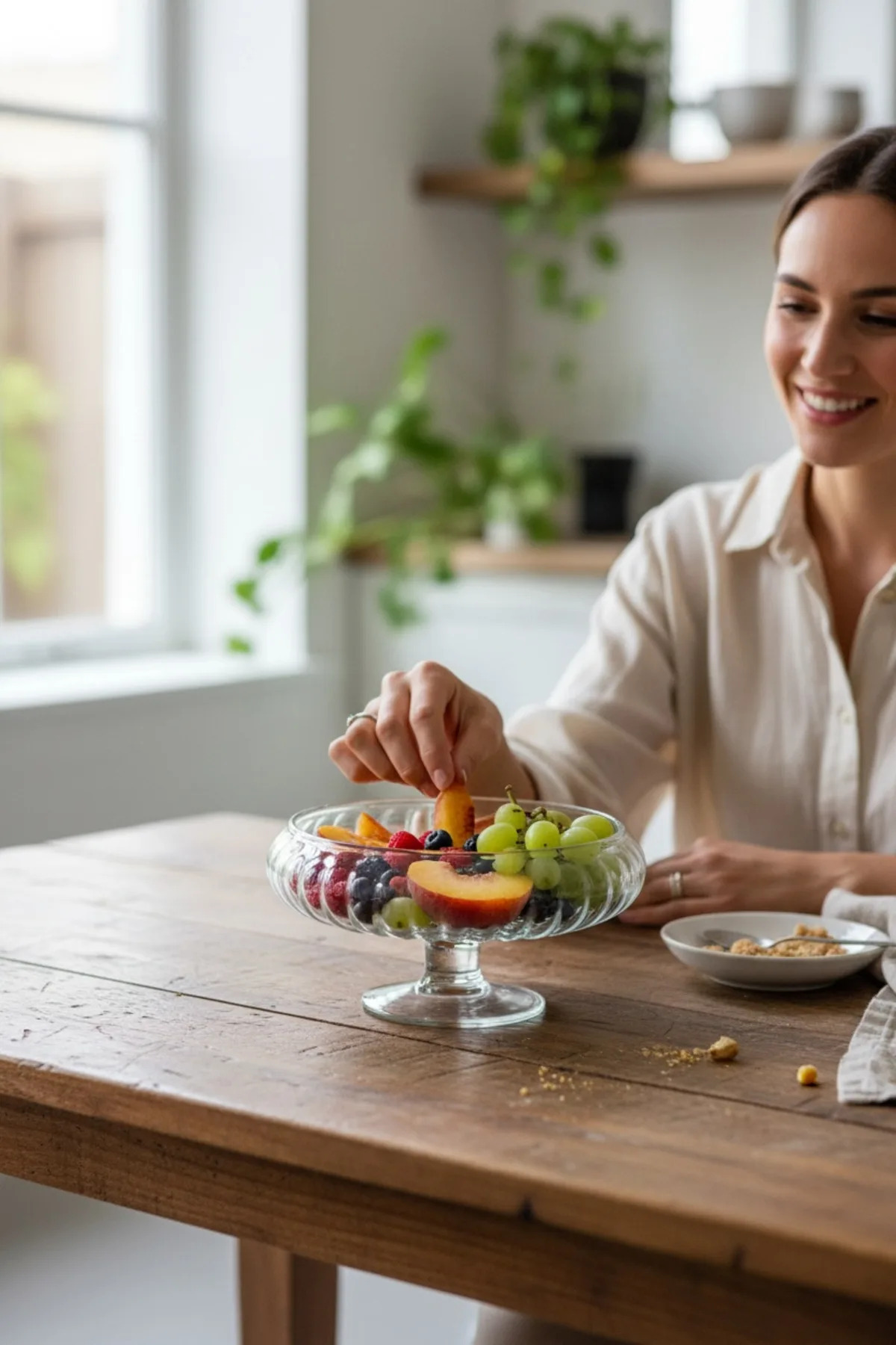 Coco Ayaklı Salata Kasesi 19 cm – Şık Cam Servis Kasesi, Sunum ve Salata Kases