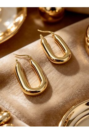 ayoljewelry Basic Gold Çelik Küpe