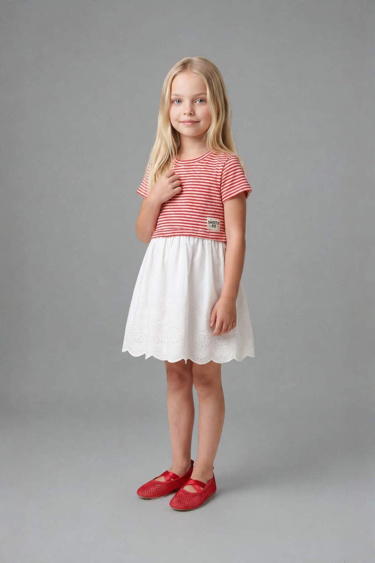 DeFacto Striped Dress Baby Girl H2172A526Sm
