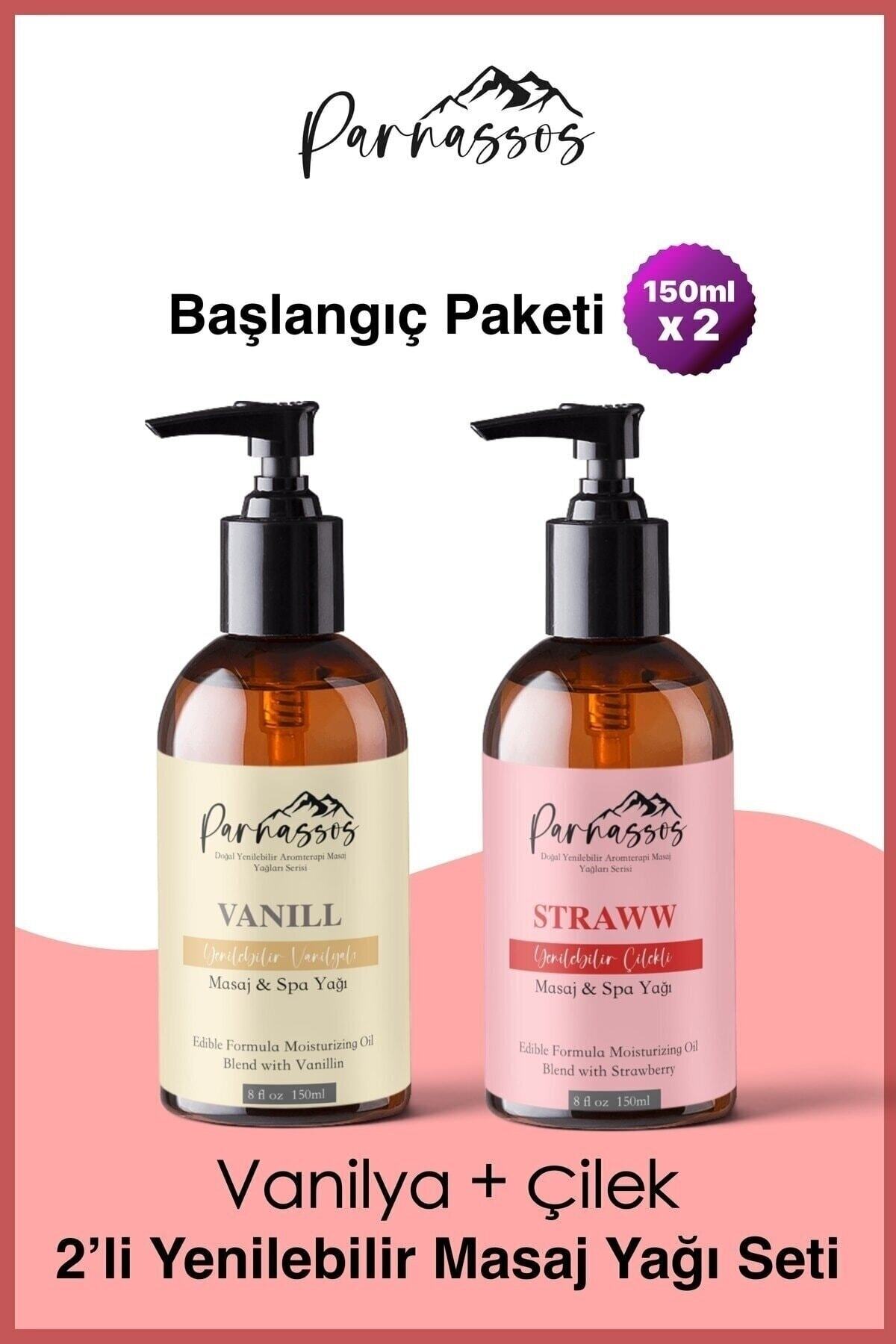 Parnassos Aromaterapi Rahatlatıcı Çilek Masaj Yağı + Vanilya Doğal