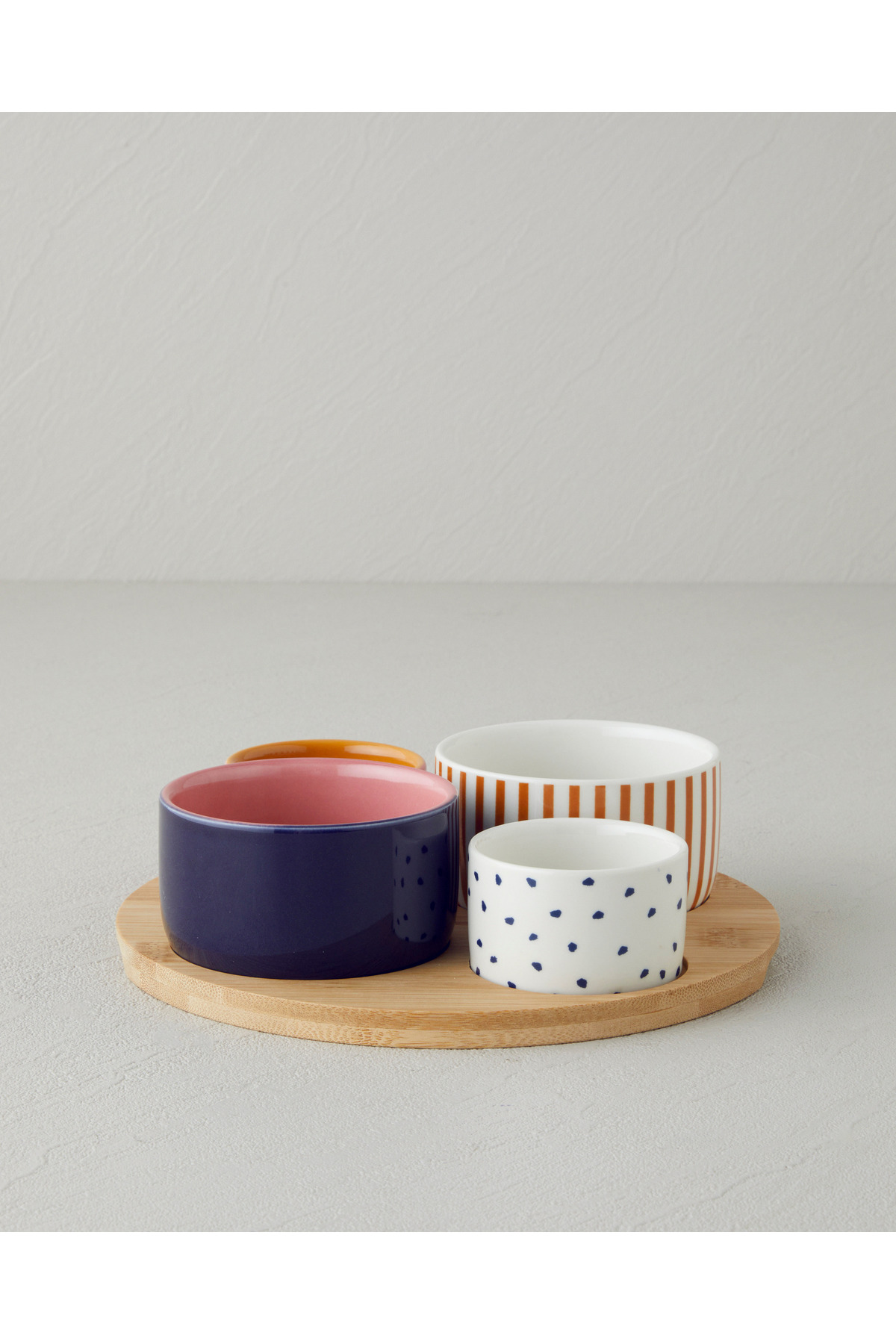 Garden Delight Stoneware 5 Parça Sunumluk 20 cm Renkli