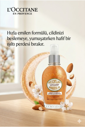L'Occitane Almond Shimmering Oil - Badem Işıltılı Yağ 100 ml