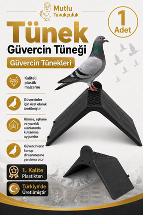 mutlu tavukçuluk Güvercin Tünek Bekar Tüneği 1 Adet Plastik Duvar Tipi Bekar ...