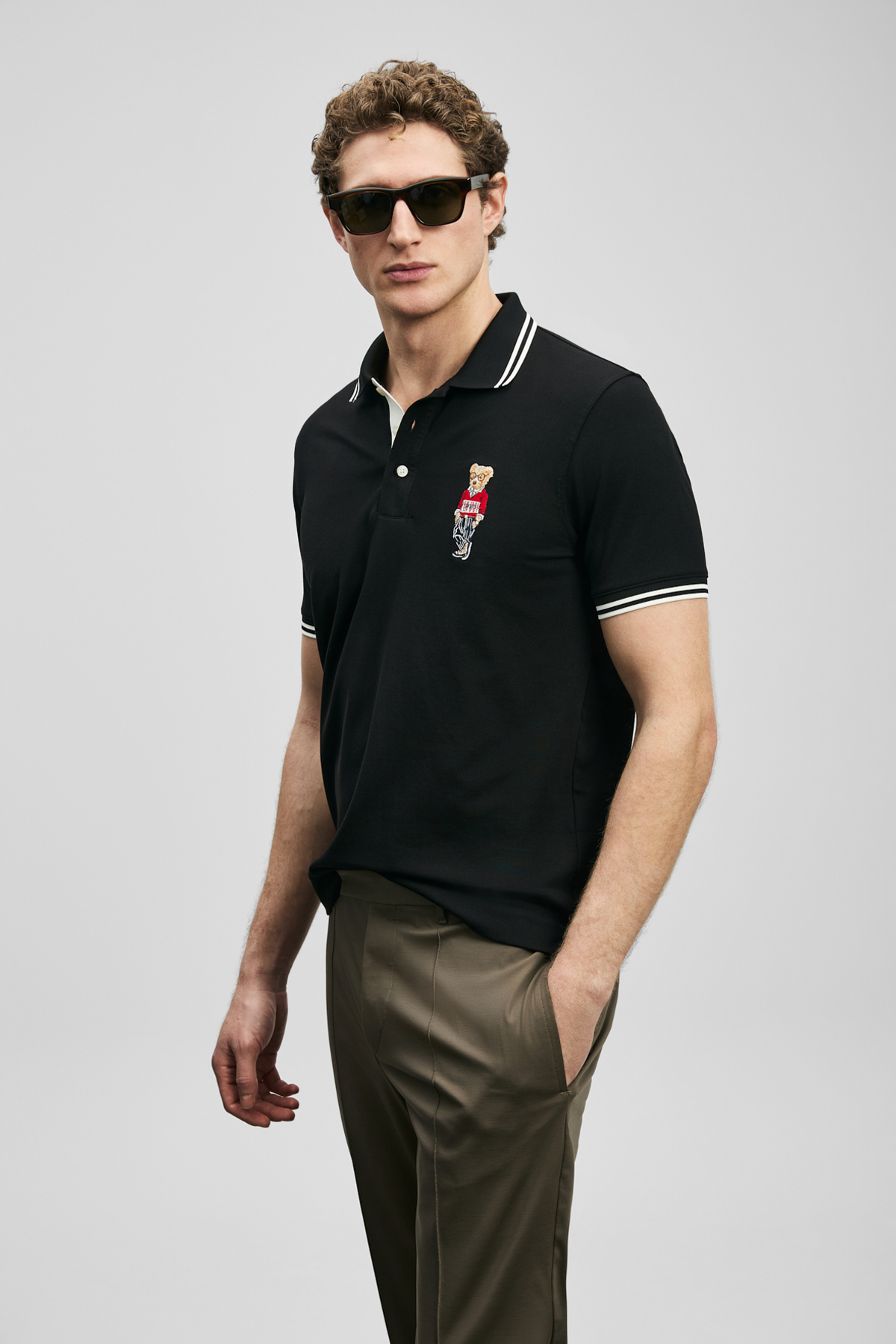 LUFIAN Brady Smart Men's Polo Shirt Black