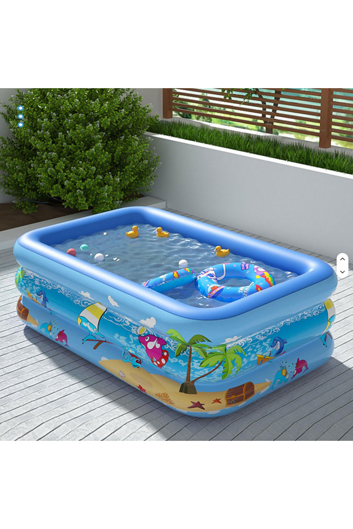 OEM Piscină Gonflabilă pentru Copii si Familie Wet Set, Model Ocean cu Palmie...