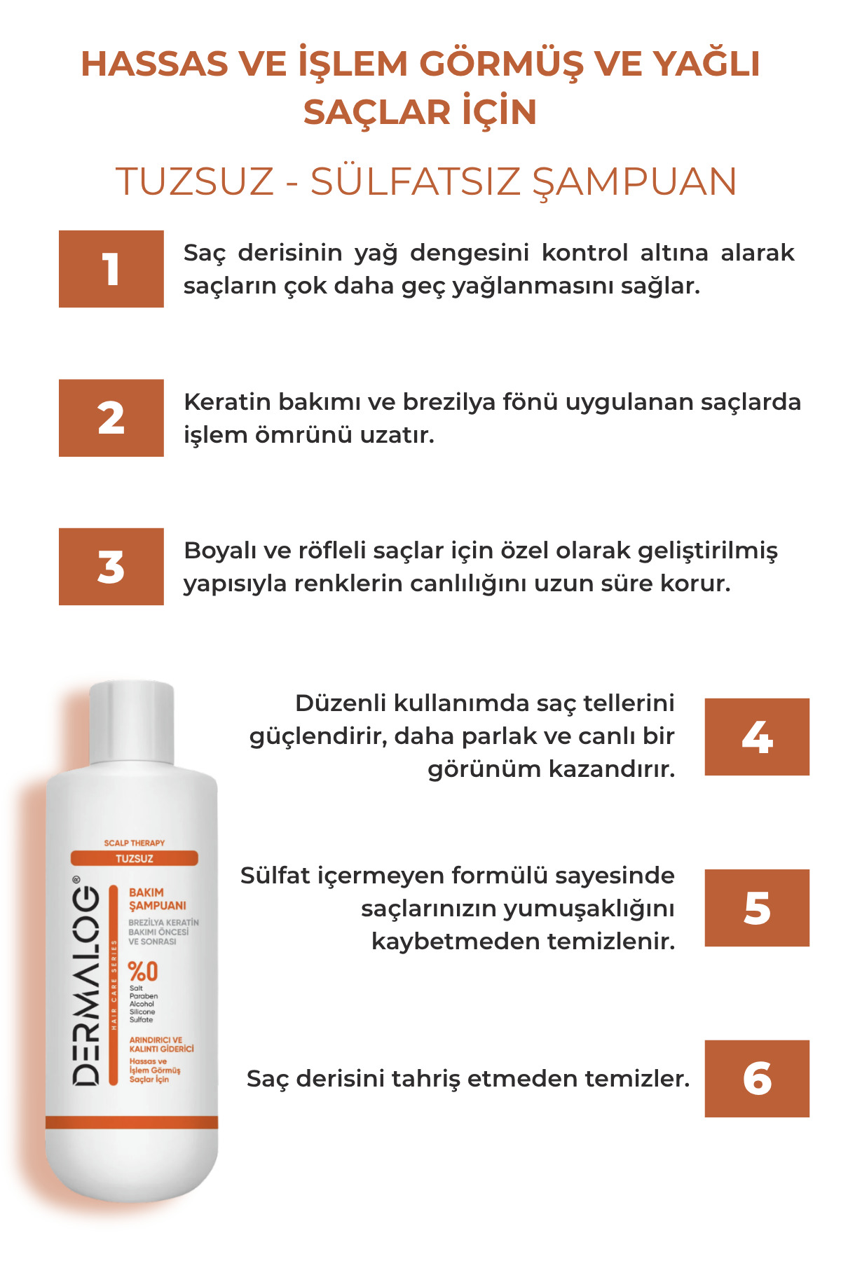 Brezilya Fönü - Keratin Bakımı & Botox Bakımı Kalıcı Düzleştirici Ve Onarıcı Bakım Seti — DRMLG16 — تصویر 8 از 9