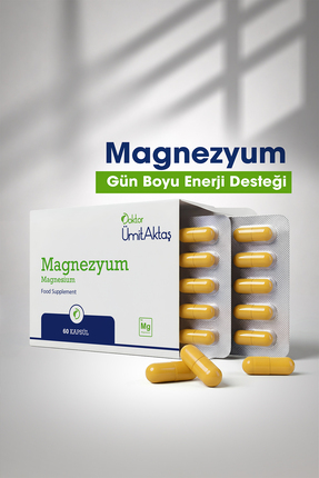 Dr. Ümit Aktaş Magnezyum - Bisglisinat - Yüksek Biyoyararlanım - 60 Kapsül