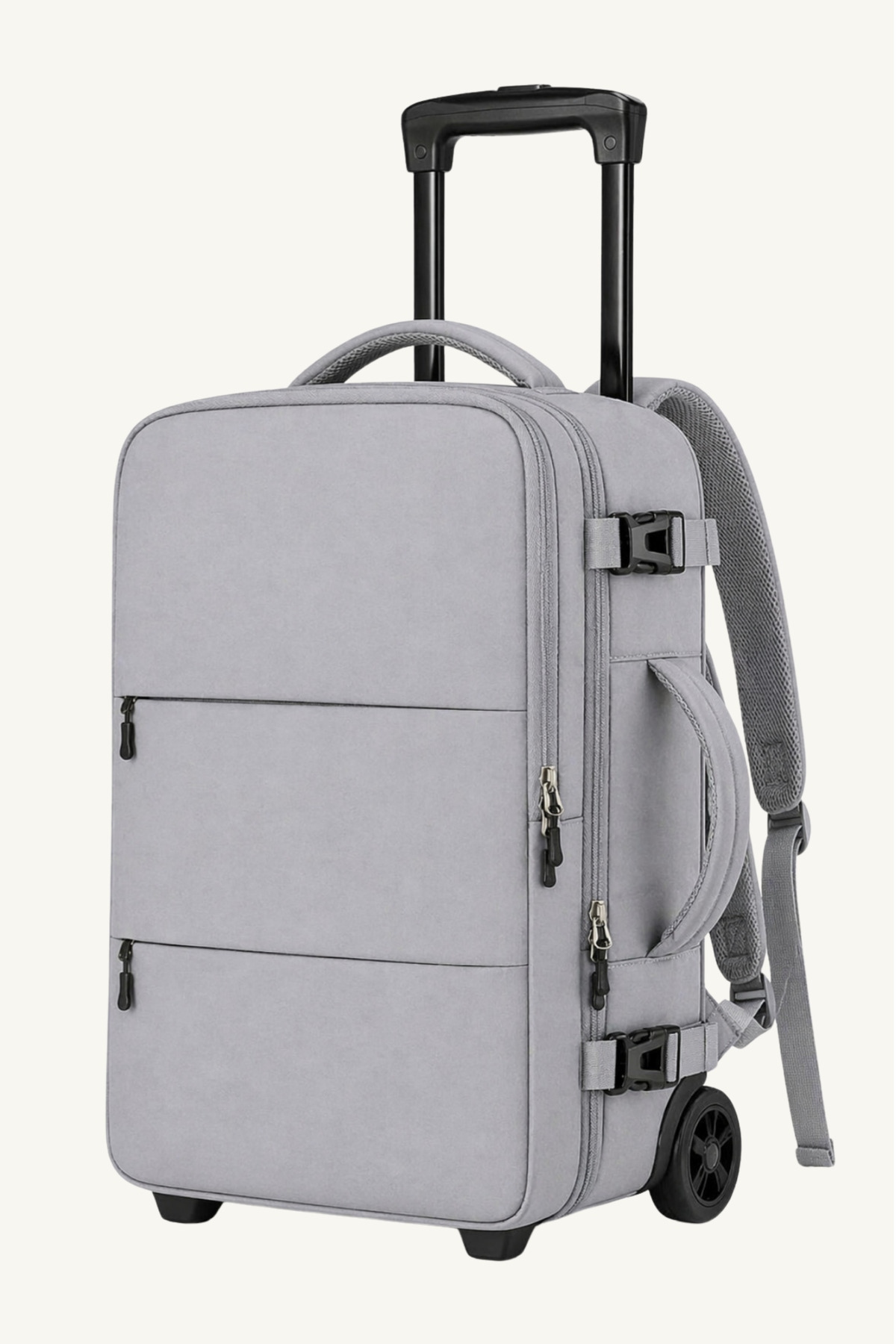 ✈️ Grey Cabin Size Travel Bag with No Luggage Requirement | Squeegee & Back Use | Aircraft Compatible | 2 Years Warranty