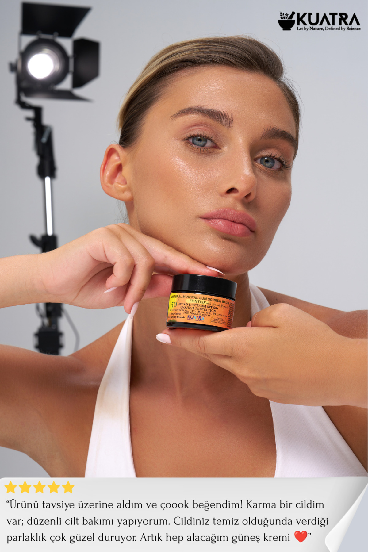 Spf 50+ Mineral-Renkli Doğal Güneş Koruyucu Antiaging- Leke Karşıtı - nane ve lavanta uçucu yağı ile — 2 — تصویر 9 از 9