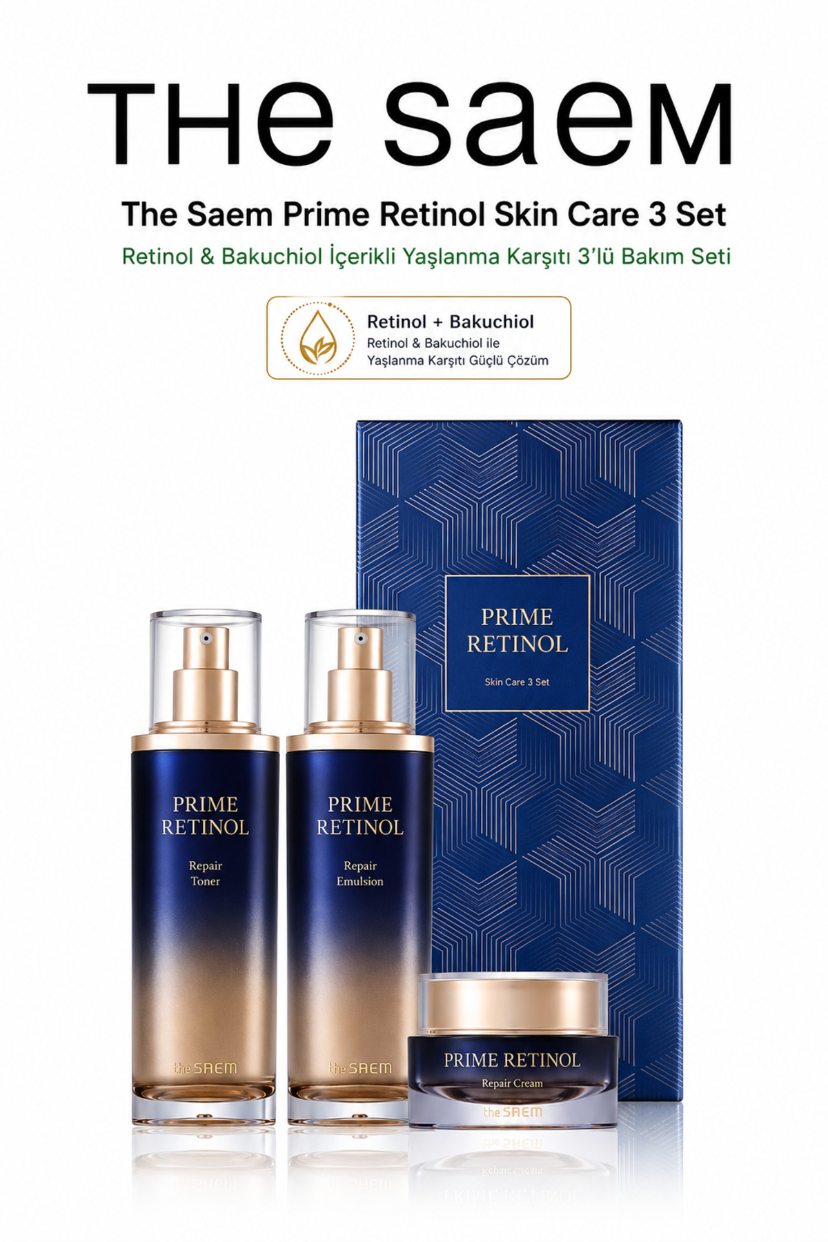 The Saem Prime Retinol Skin Care 3 Set - Retinol & Bakuchiol