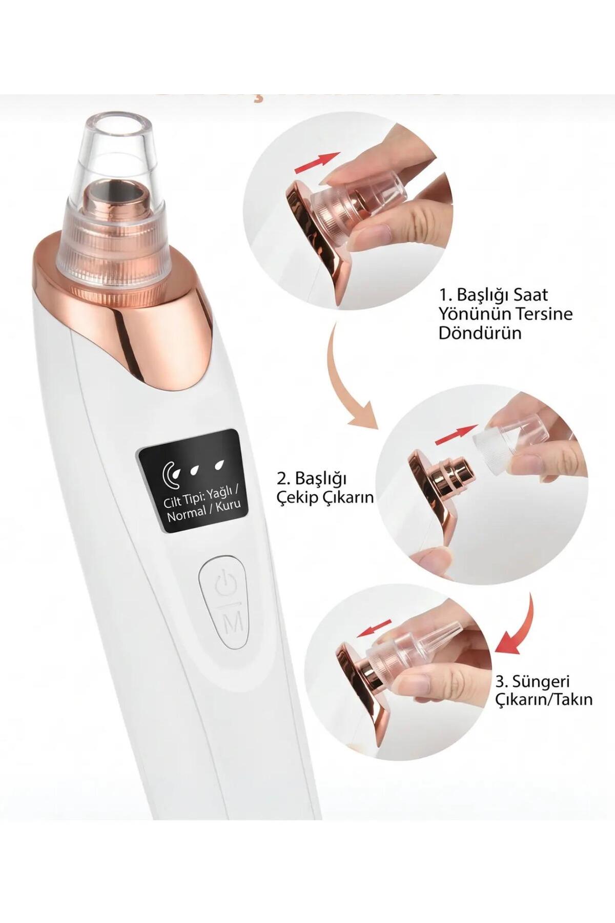 دستگاه وکیوم پاک کننده جوش های سرسیاه و صورت قابل شارژ Derma Suction 40 kPa — DSVSNVY — تصویر 3 از 6