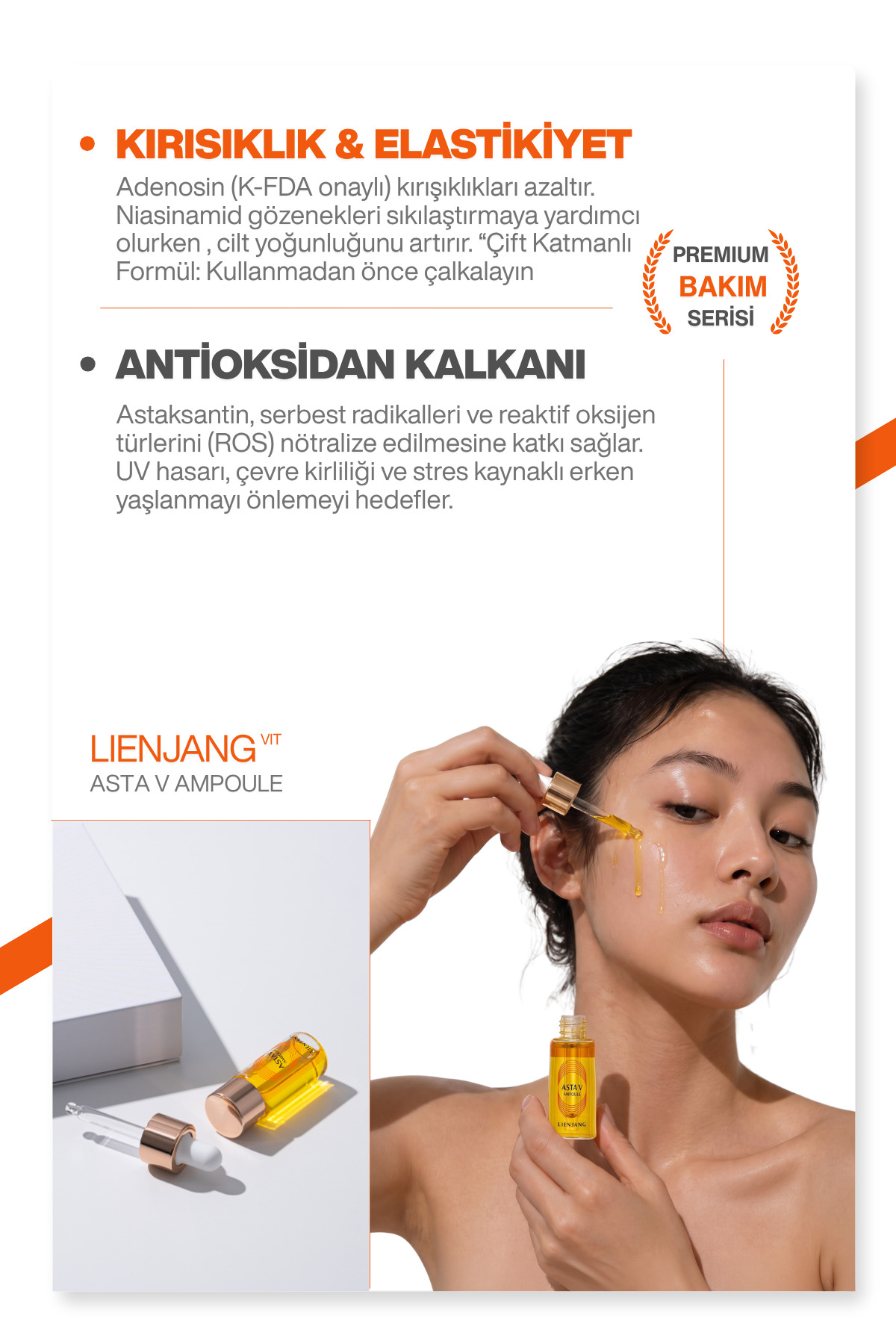 %13 Saf C Vitamini & Astaksantin |Leke & Kırışıklık Karşıtı |Yoğun Aydınlatıcı | Ton Eşitleyici Ampül Seti 4x10ml — 8809879780059 — تصویر 4 از 7