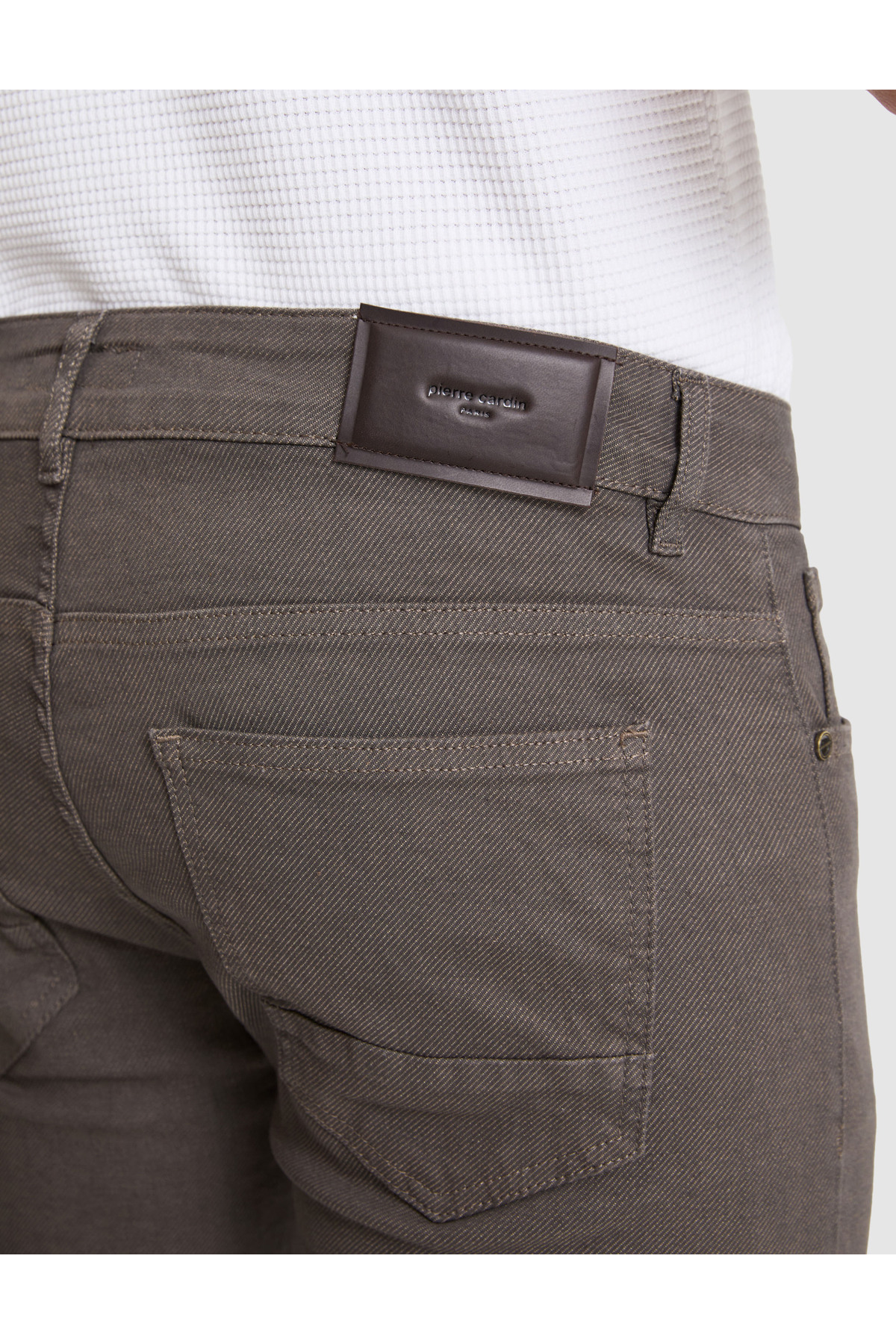 Pierre Cardin Kahverengi Slim Fit Jean Pantolon 50317311-VR197 görsel 6