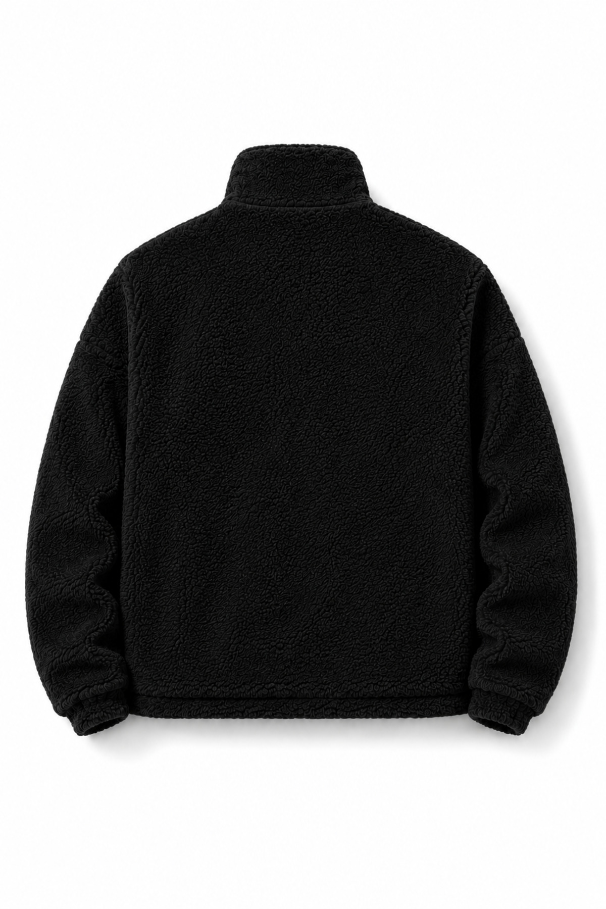 Ghassy Co. Erkek Alaska Regular Peluş Sherpa Kışlık Tam Fermuarlı Polar Sweatshirt görsel 2