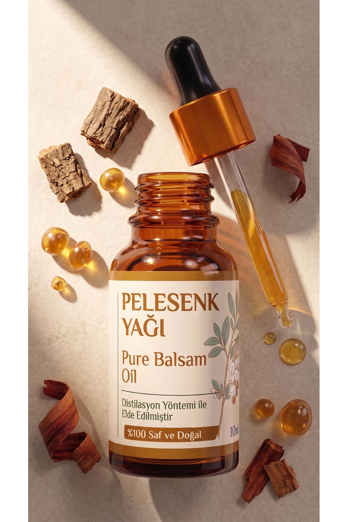 Pelesenk Yağı 10 ml / %100 Saf Ve Doğal / Copaiba Oil — A1-Pelesenk-yag-10 — تصویر 6 از 8