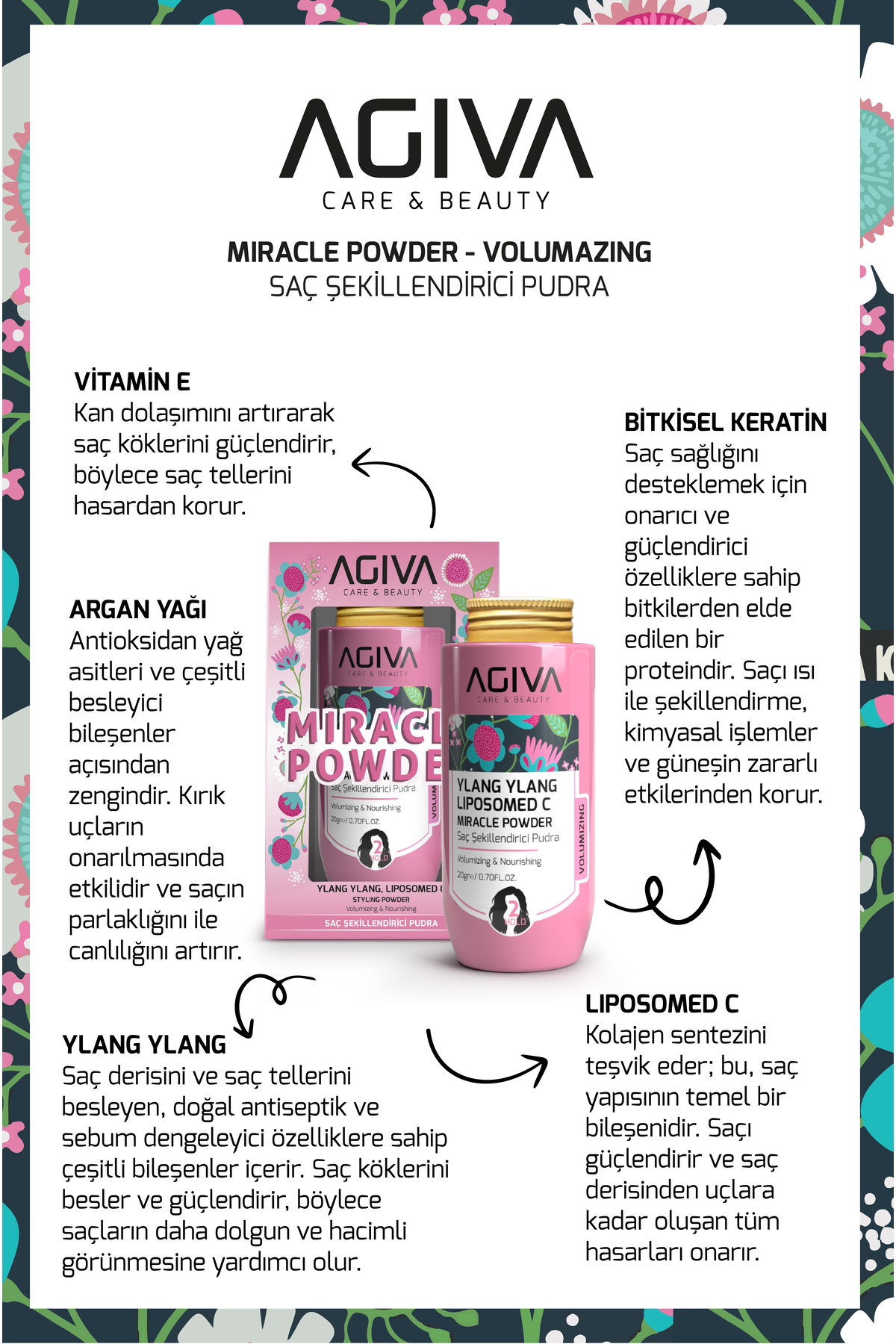 Beauty Care Ylang Ylang Liposomed C Saç Şekillendirici Pudra Wax 20 gr — YLNGWX — تصویر 3 از 3