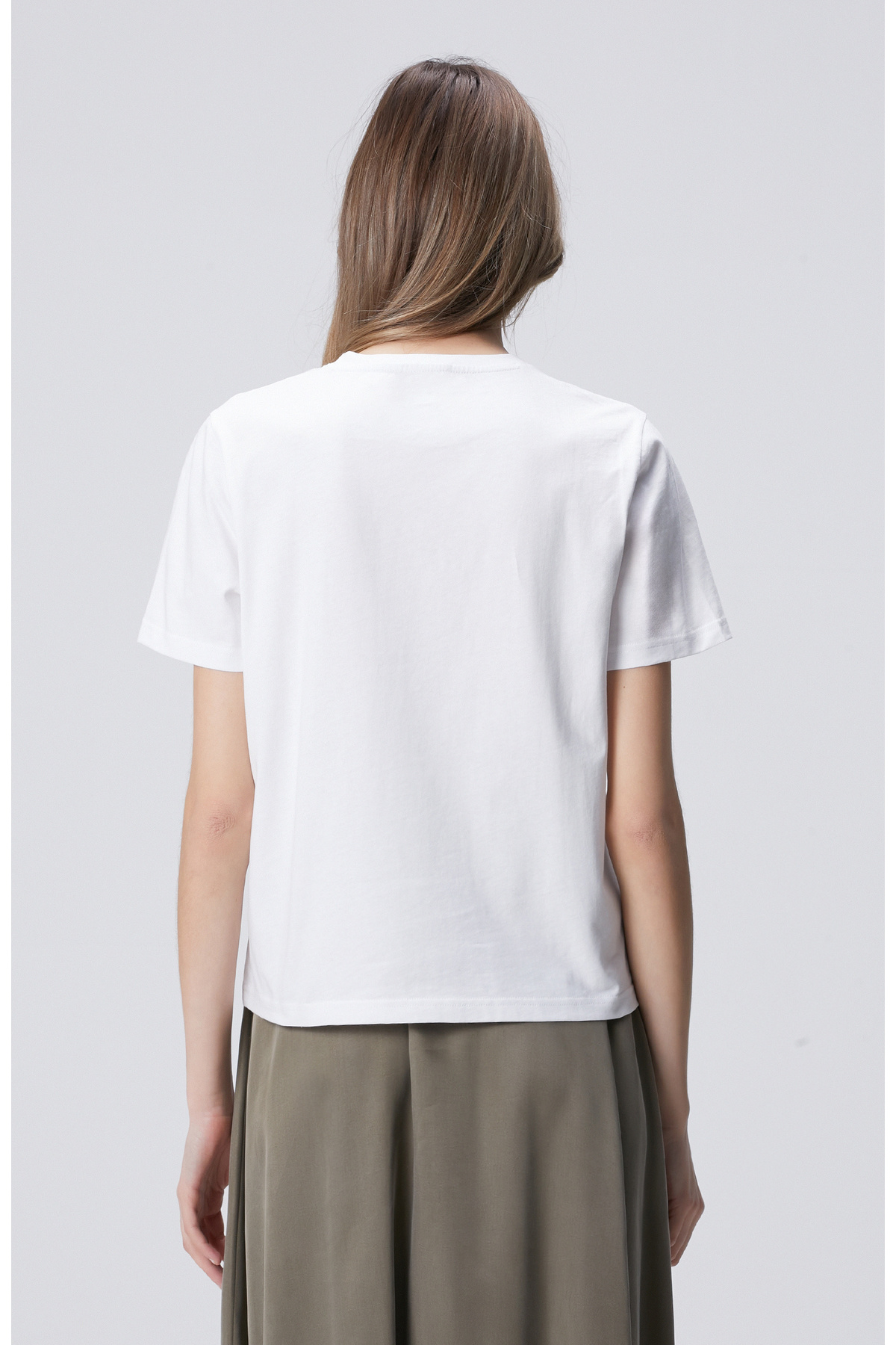 Network Beyaz Aplike Aksesuarlı T-shirt görsel 5