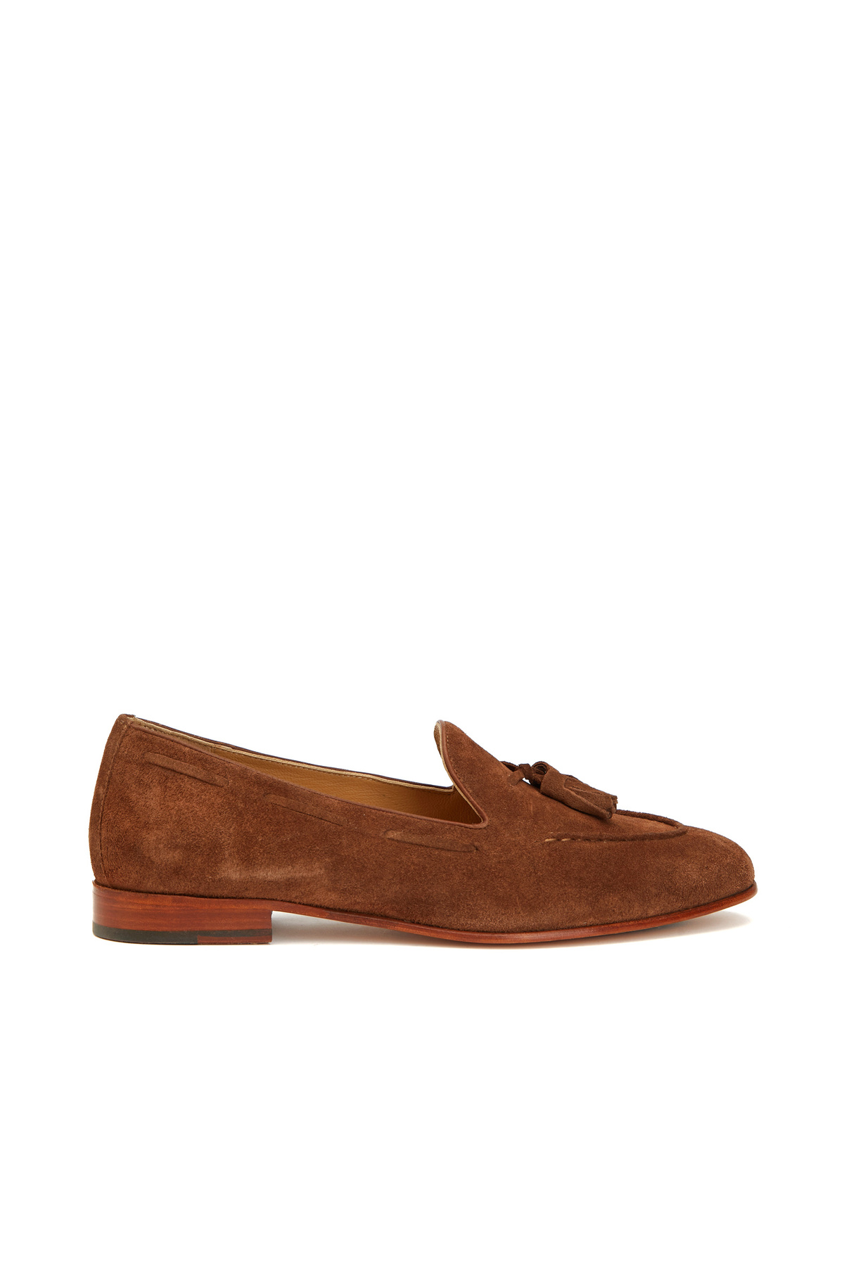 George Hogg Taba Püsküllü Kadın Süet Loafer görsel 2