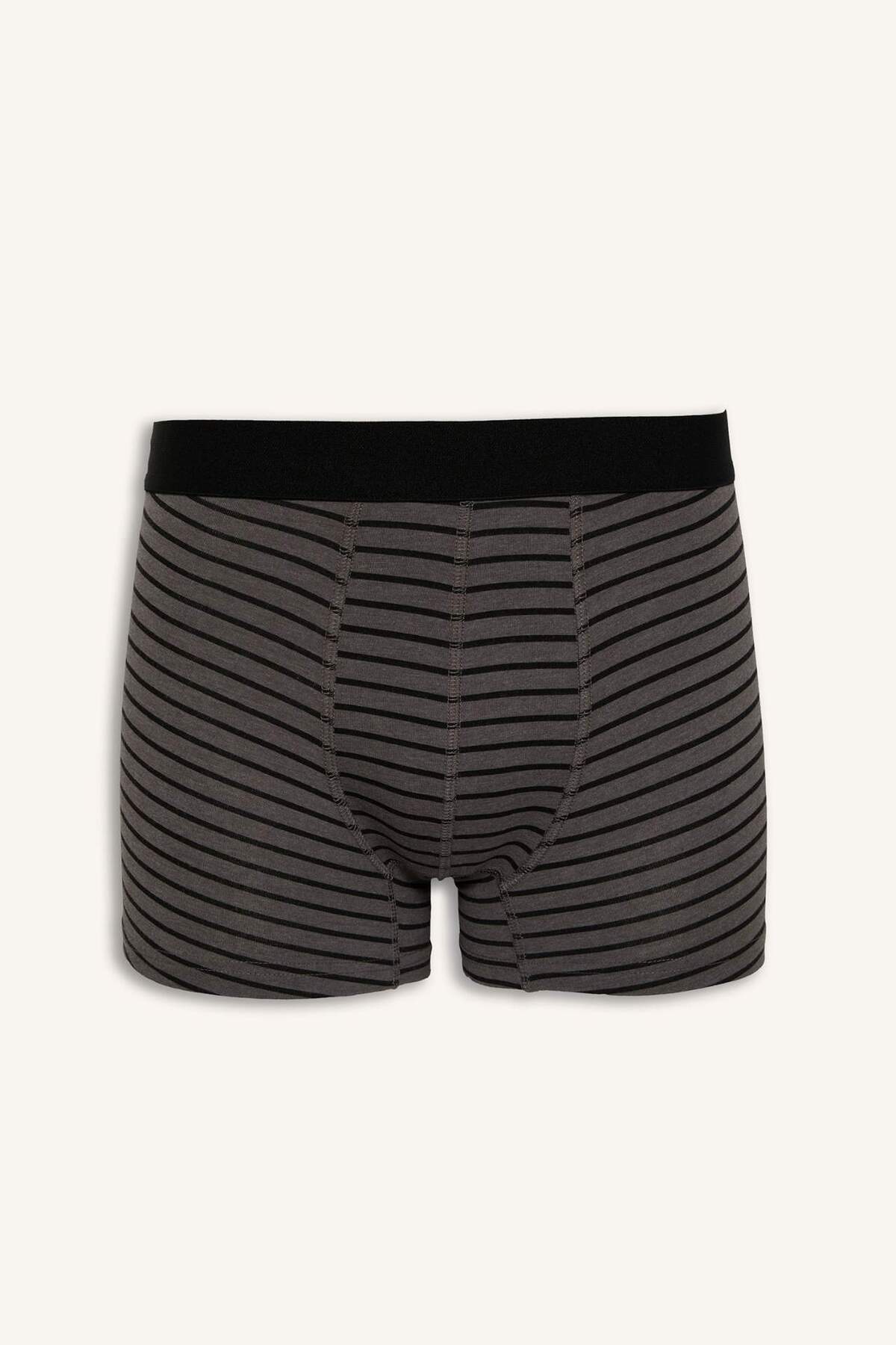 DeFacto Regular Fit Şal Desenli 3'lü Boxer C3883AX24WN görsel 6