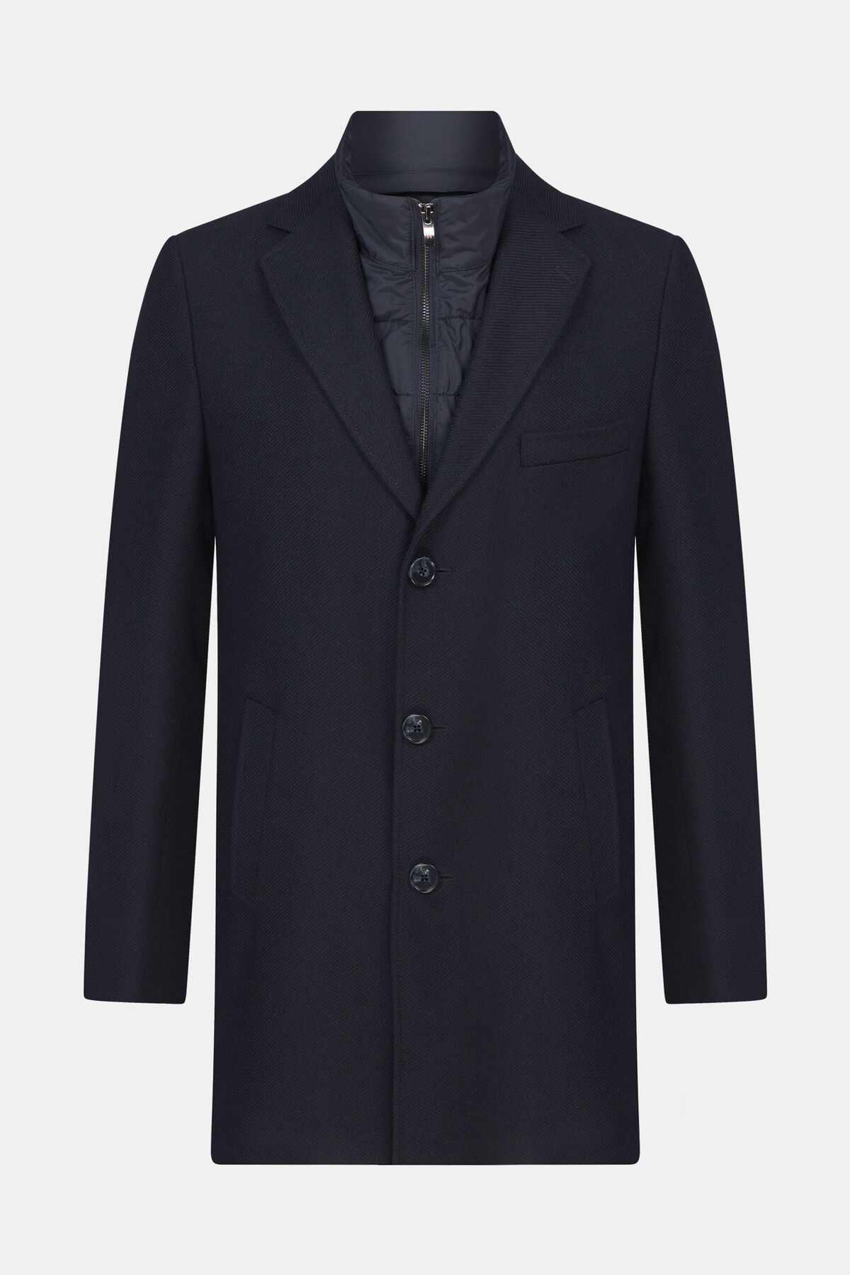 W Collection LACİVERT FERMUAR DETAYLI PALTO görsel 5