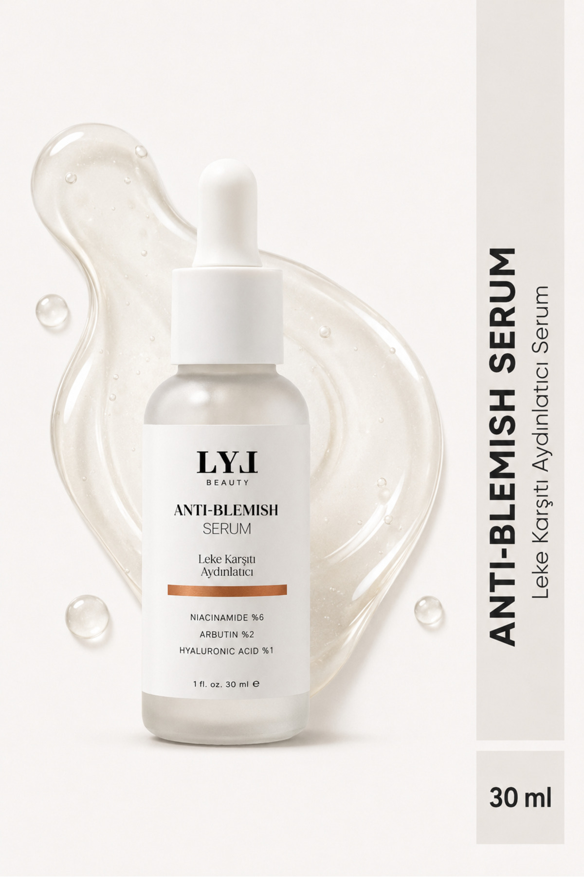 LYL BEAUTY Yoğun Leke Karşıtı, Cilt tonu eşitleyici ve Aydınlatıcı Serum (Arbutin %2 + Hyaluronic Acid) 30ml — TYCDOAJK1N170656571741545