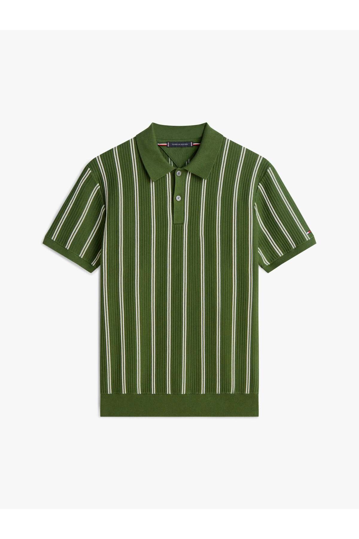 پولوشرت مردانه یقه پلو | تامی هیلفیگر Tommy Hilfiger TYCC5ECE33648F2287438B700 TR - تصویر 4