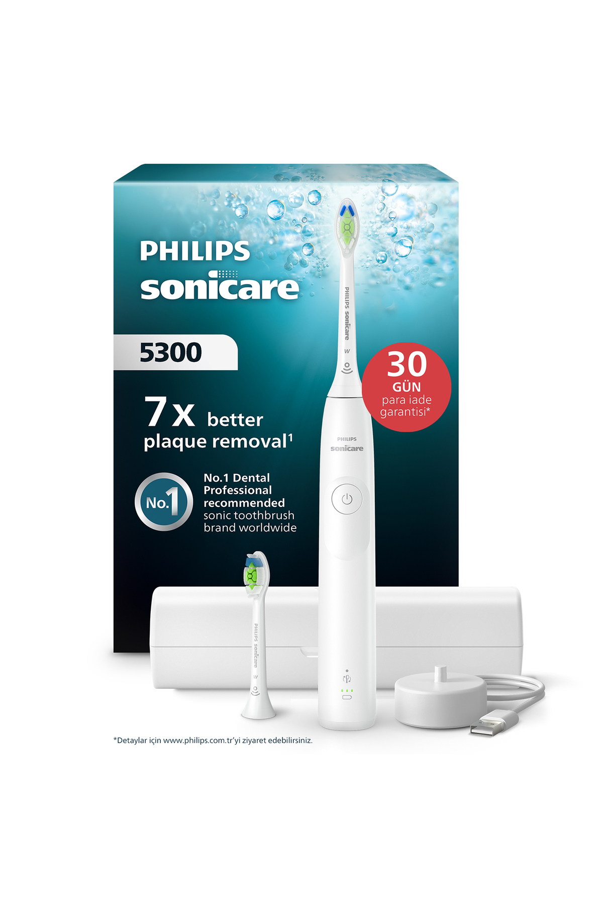 Philips Sonicare 5300 Şarjlı Diş Fırçası, 21 Gün Şarj, Seyahat Kabı, 2 Başlık, Beyaz, HX7108/03 - Fiyatı, Yorumları